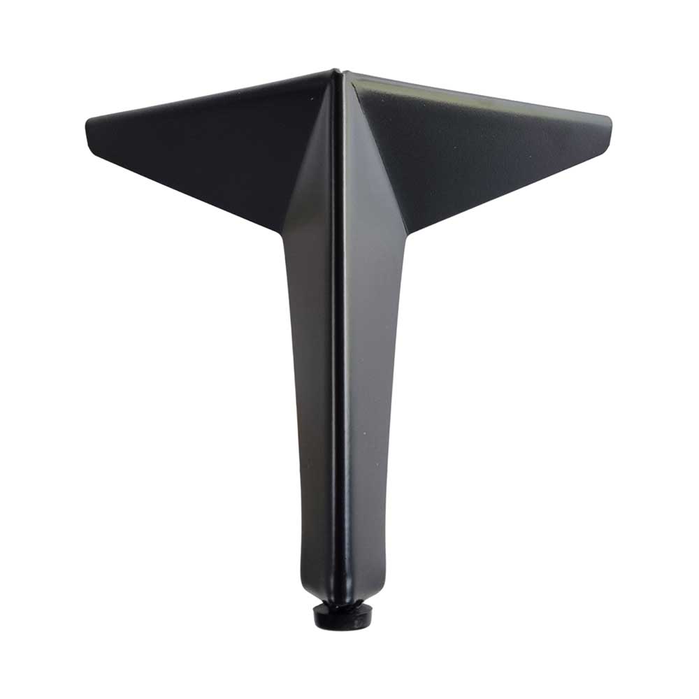 Noga metalowa gwiazdka czarna