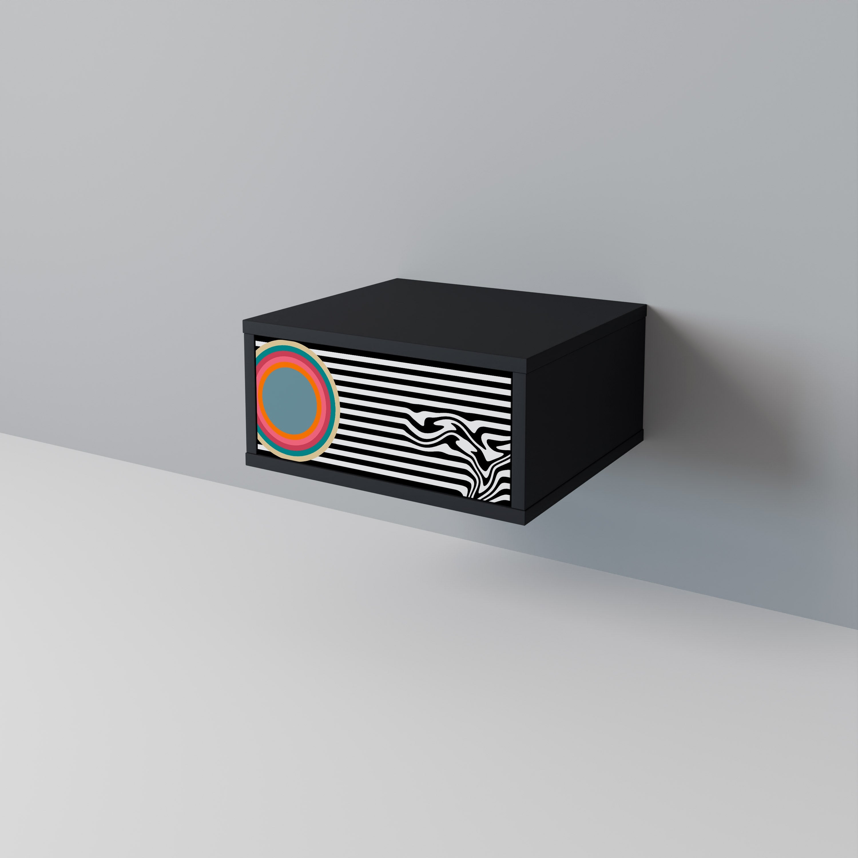 SPECTRA SHOWCASE Szafka nocna Czarna