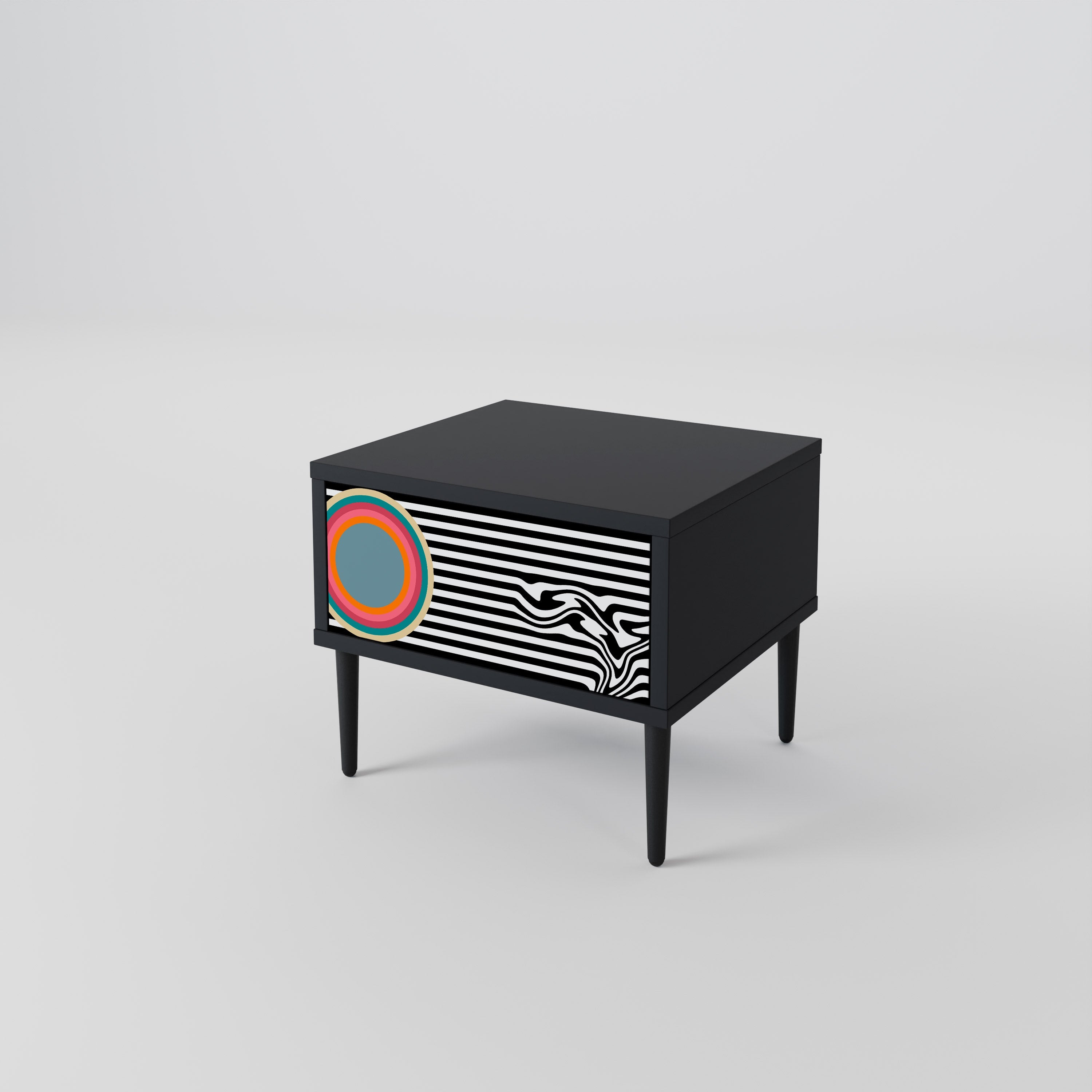 SPECTRA SHOWCASE Szafka nocna Czarna