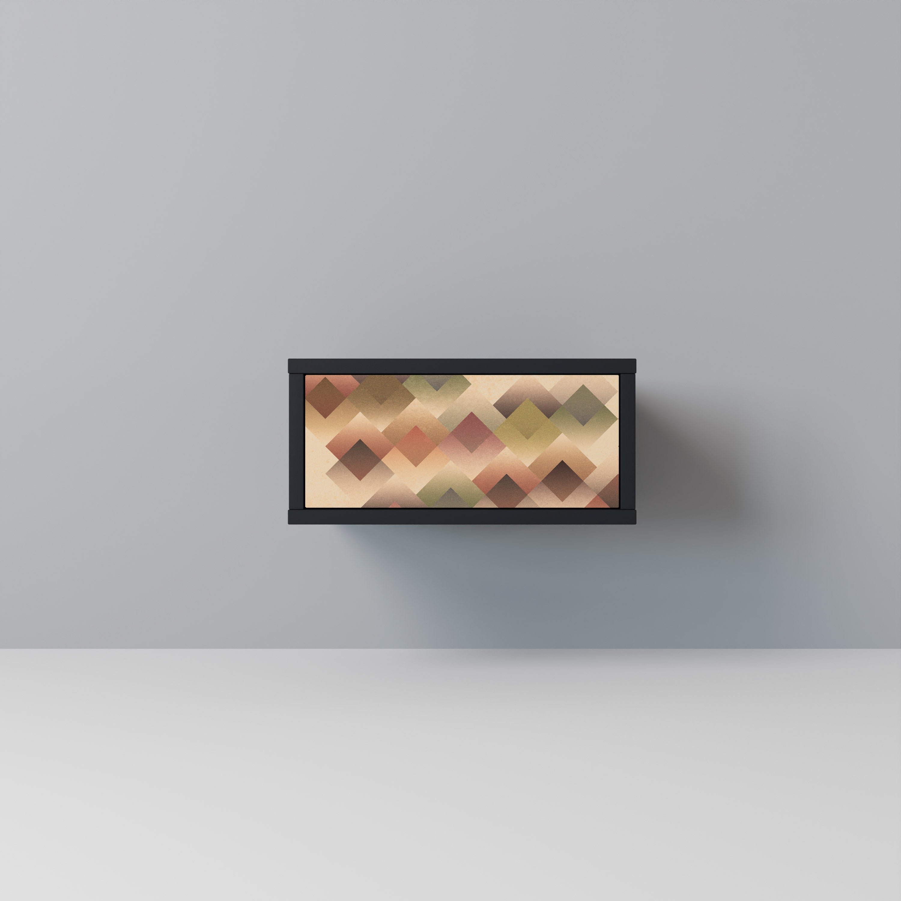 GEOMETRIC FUSION Szafka nocna Czarna