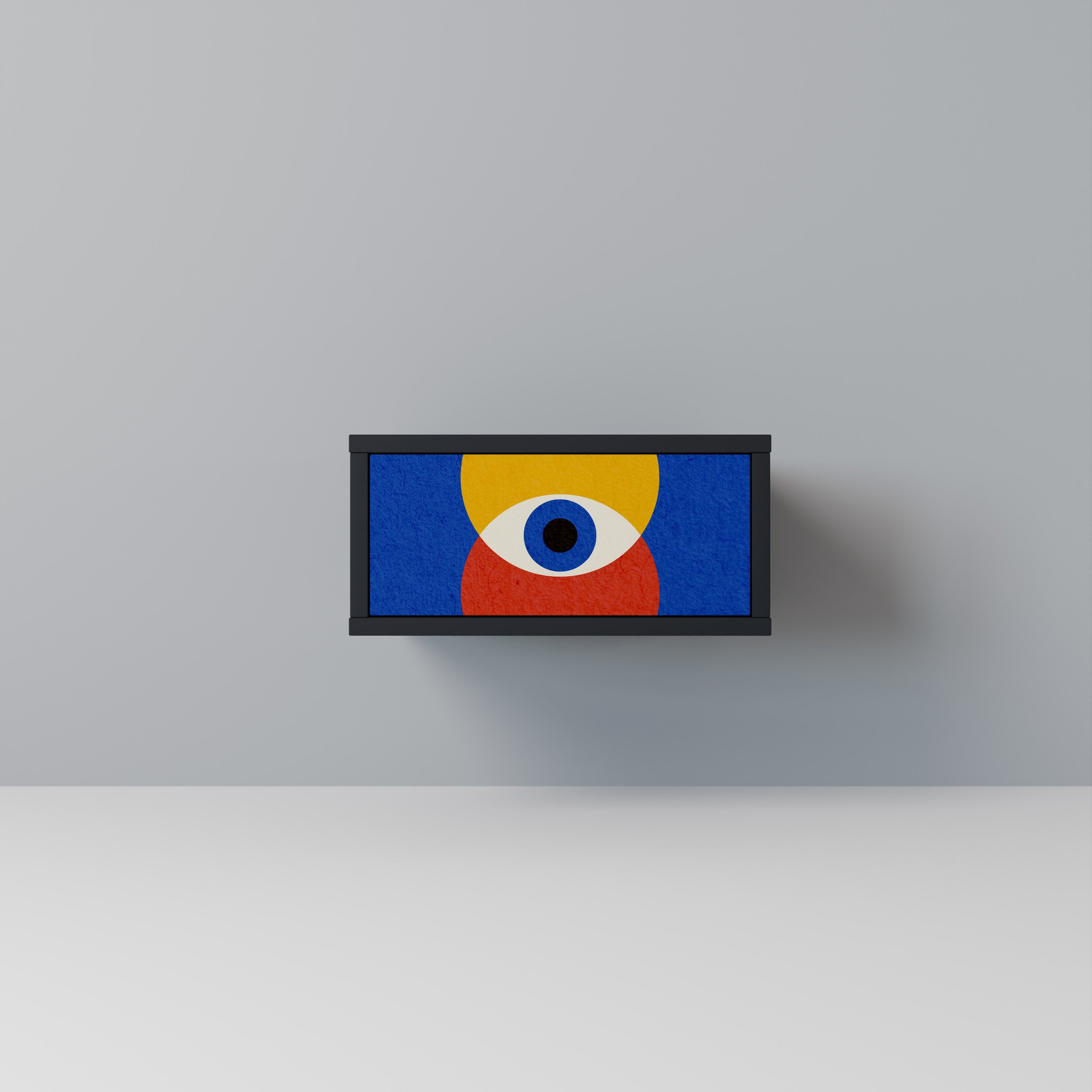 GEOMETRIC EYES Szafka nocna Czarna