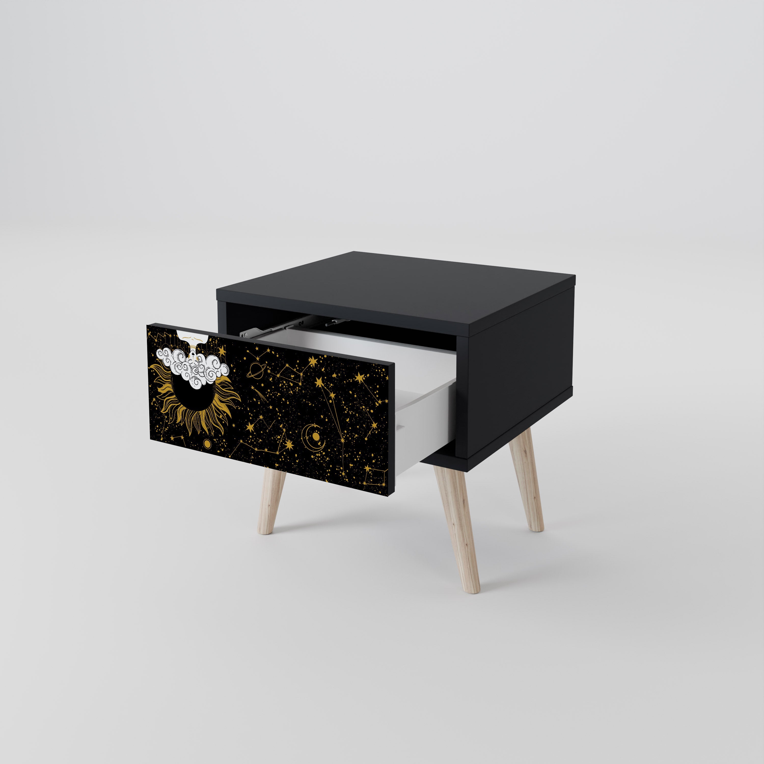 STELLAR CONSTELLATIONS Szafka nocna Czarna