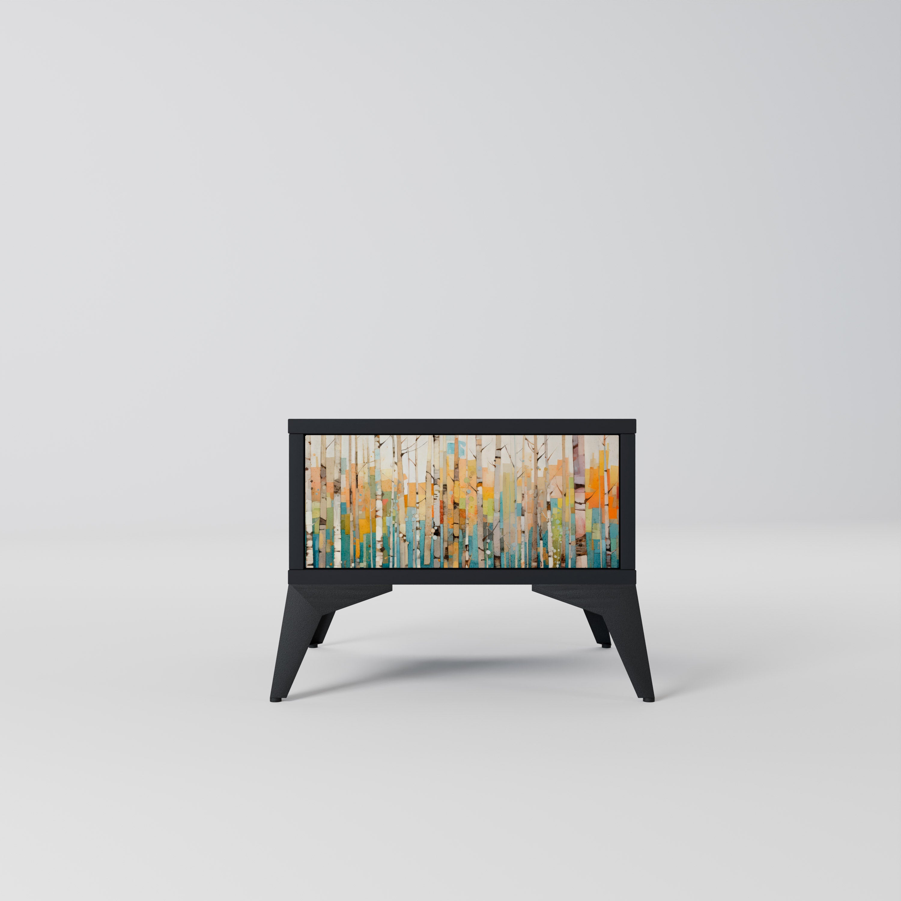 BIRCH KALEIDOSCOPE Szafka nocna Czarna