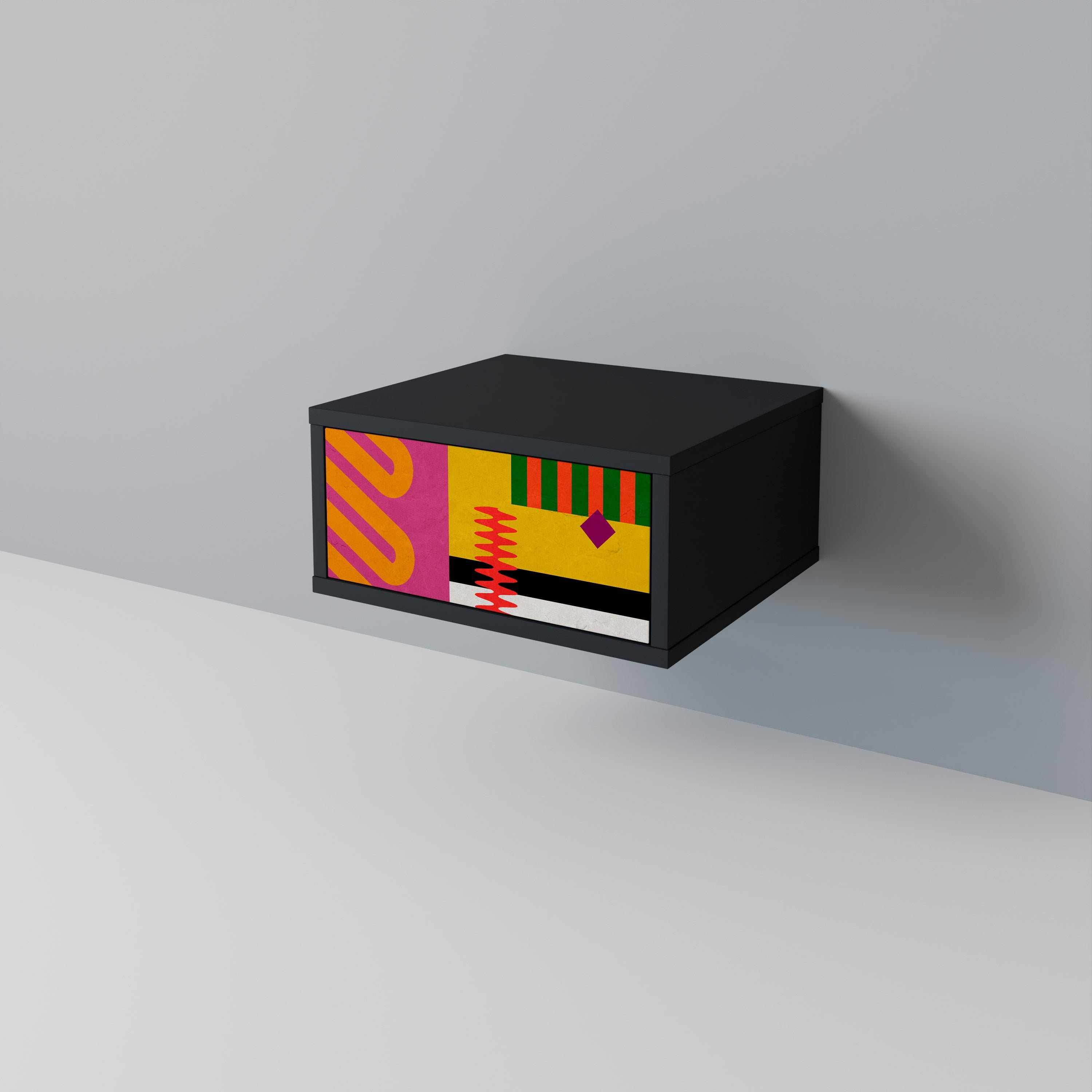 VIVID ART Szafka nocna Czarna