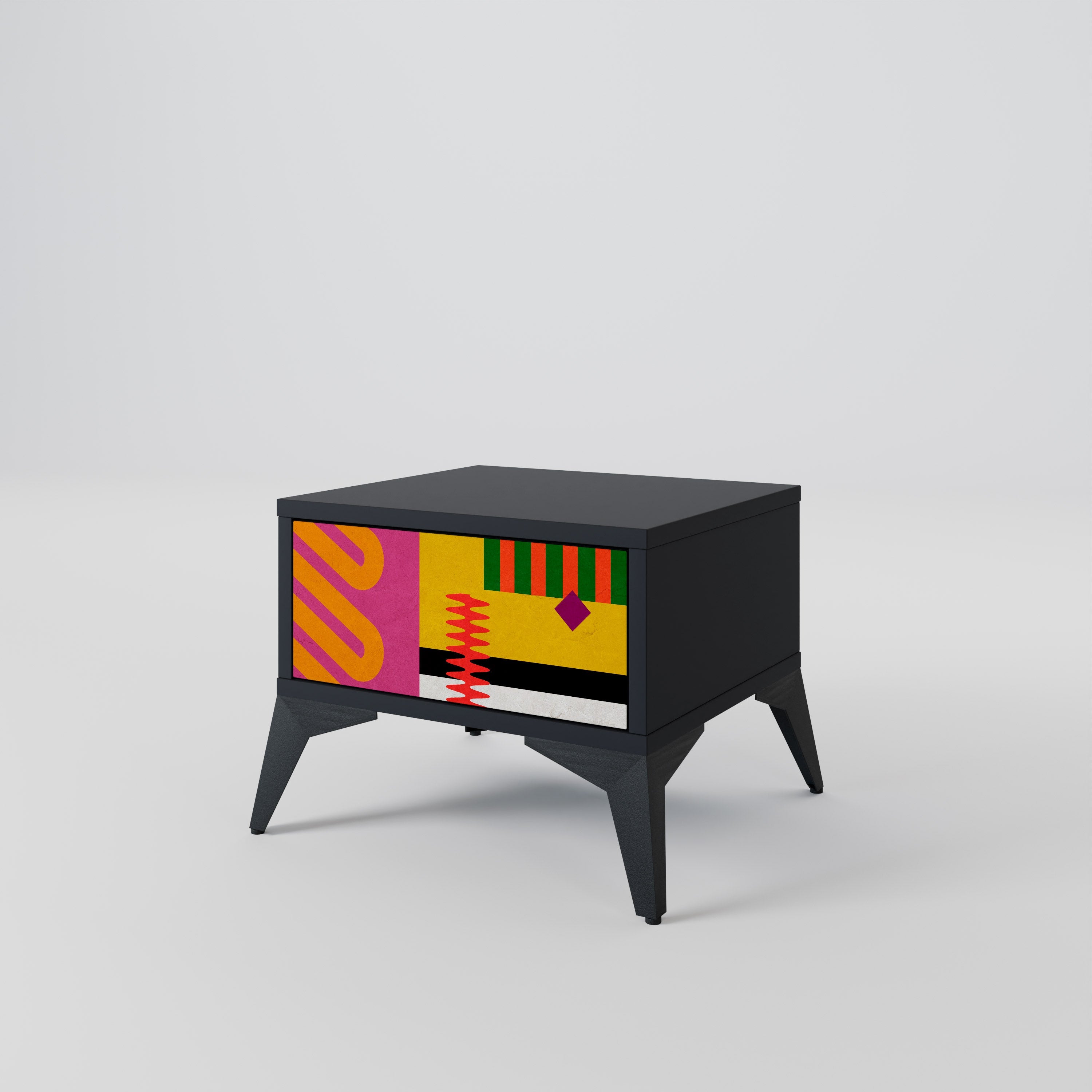 VIVID ART Szafka nocna Czarna