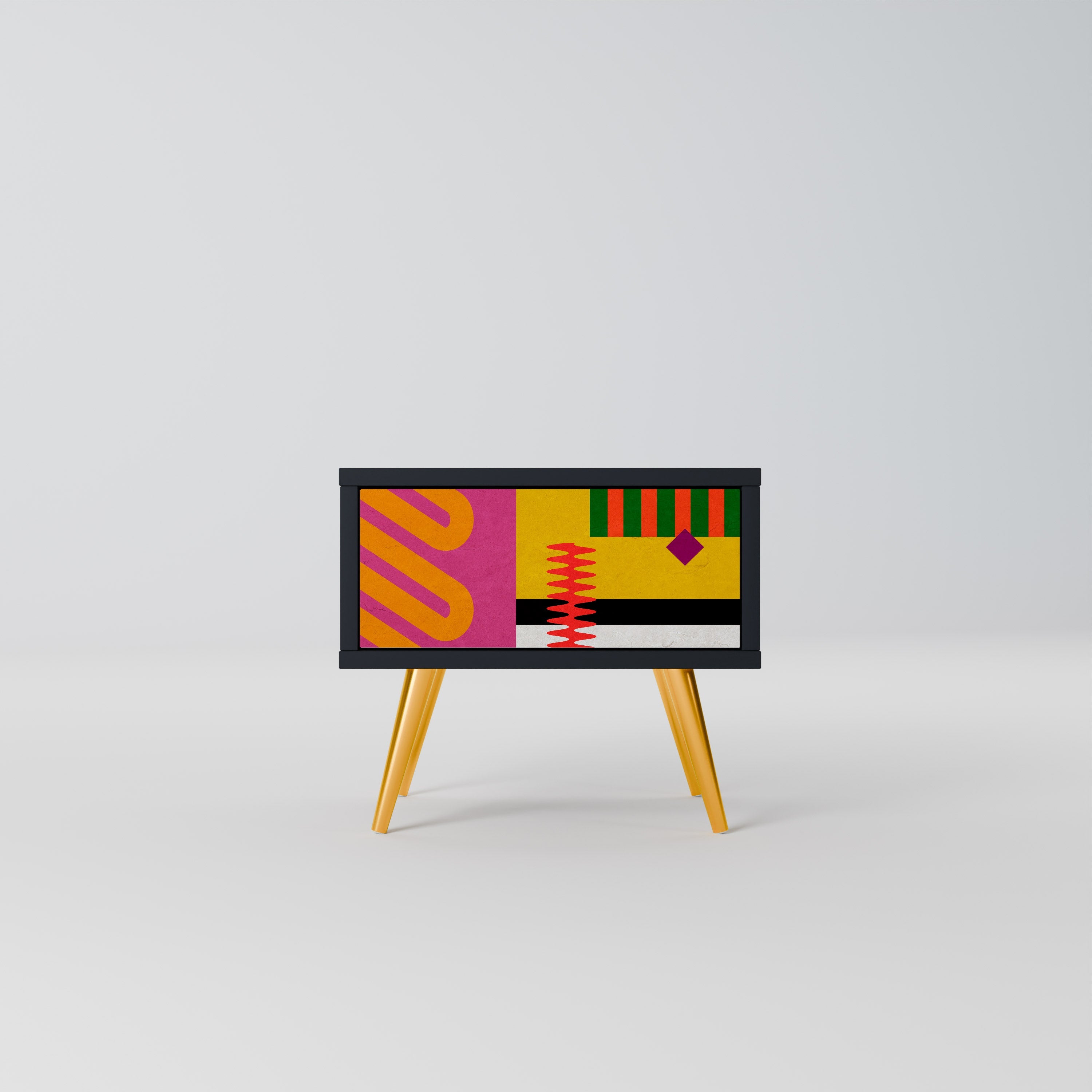 VIVID ART Szafka nocna Czarna