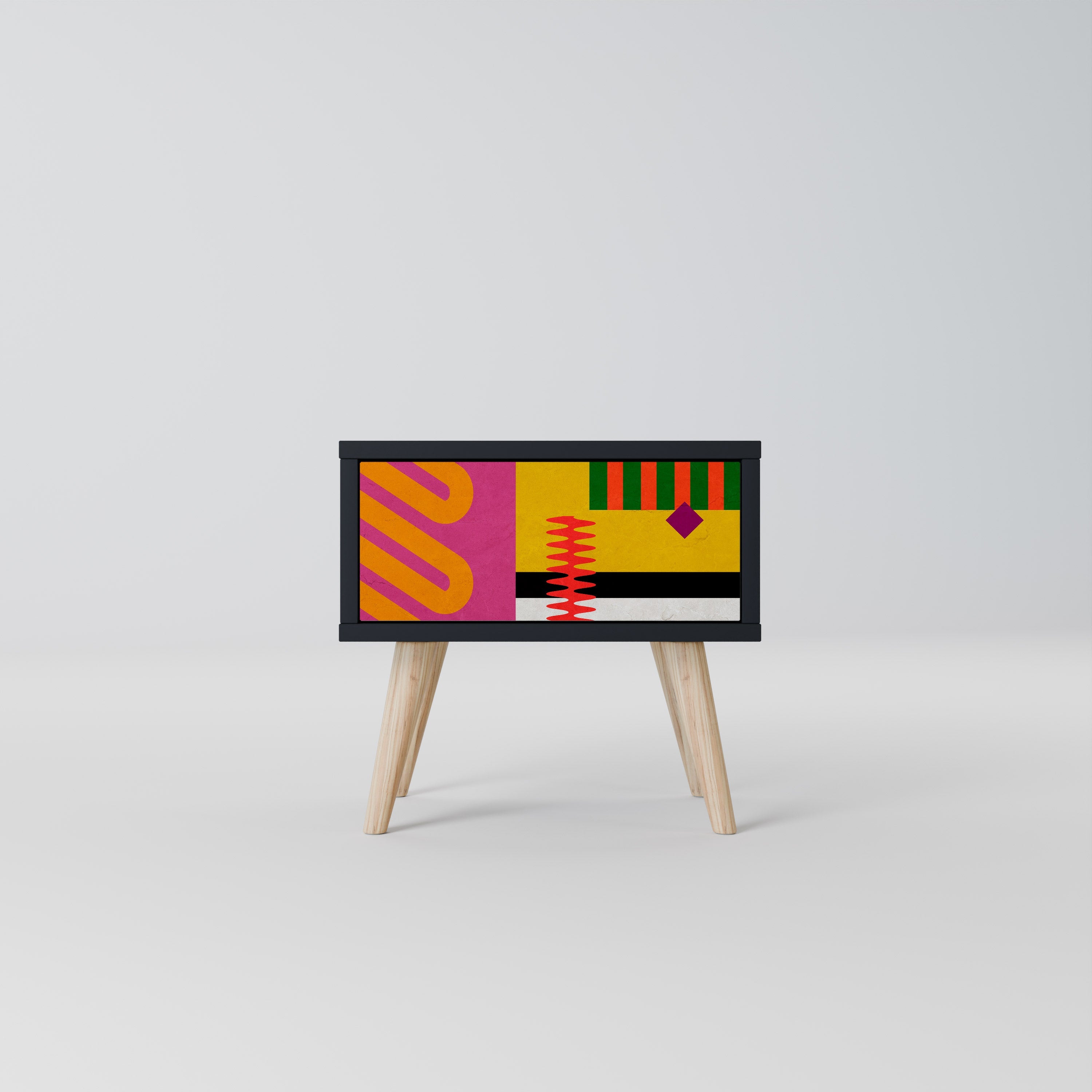 VIVID ART Szafka nocna Czarna