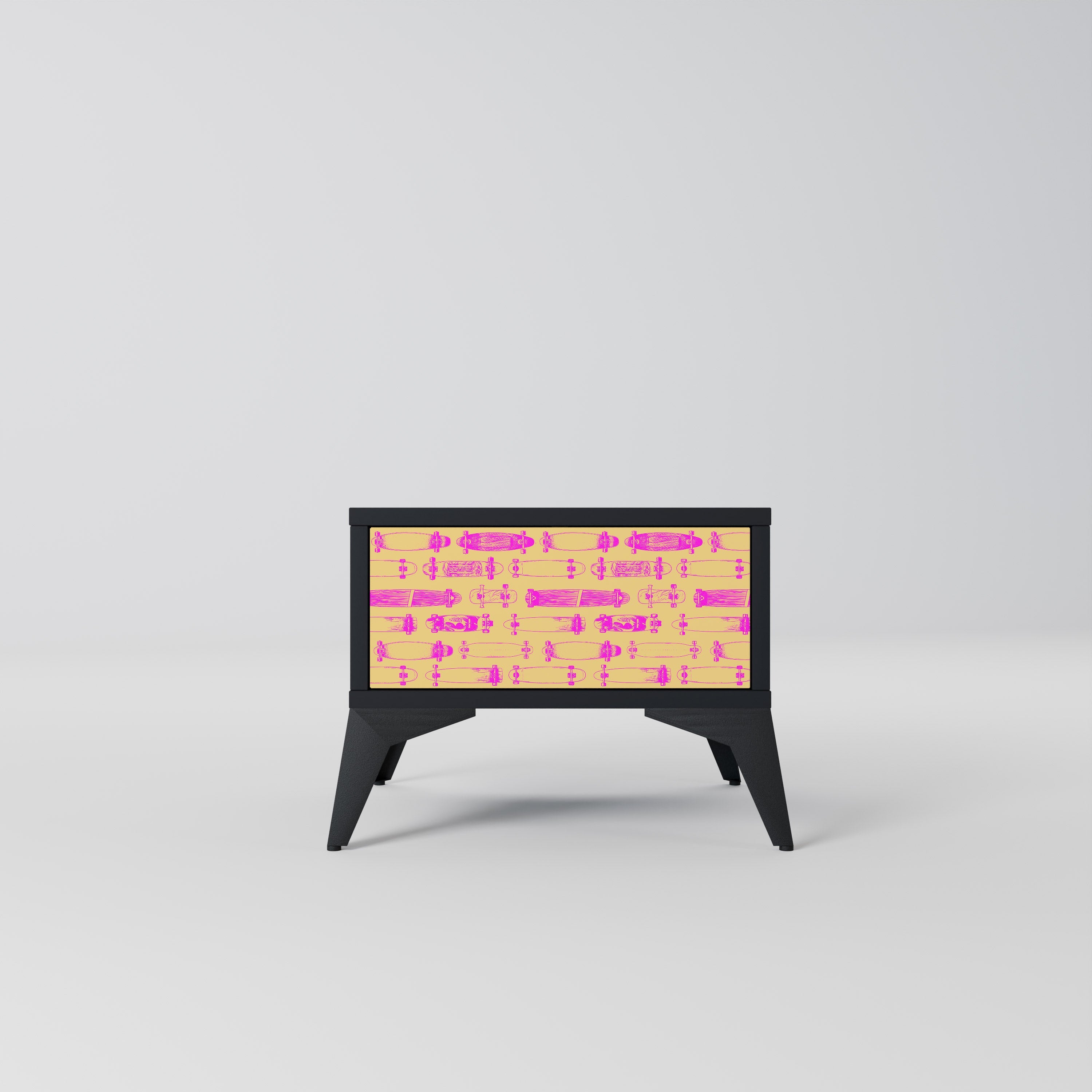 SKATEBOARD ARTISTRY Szafka nocna Czarna