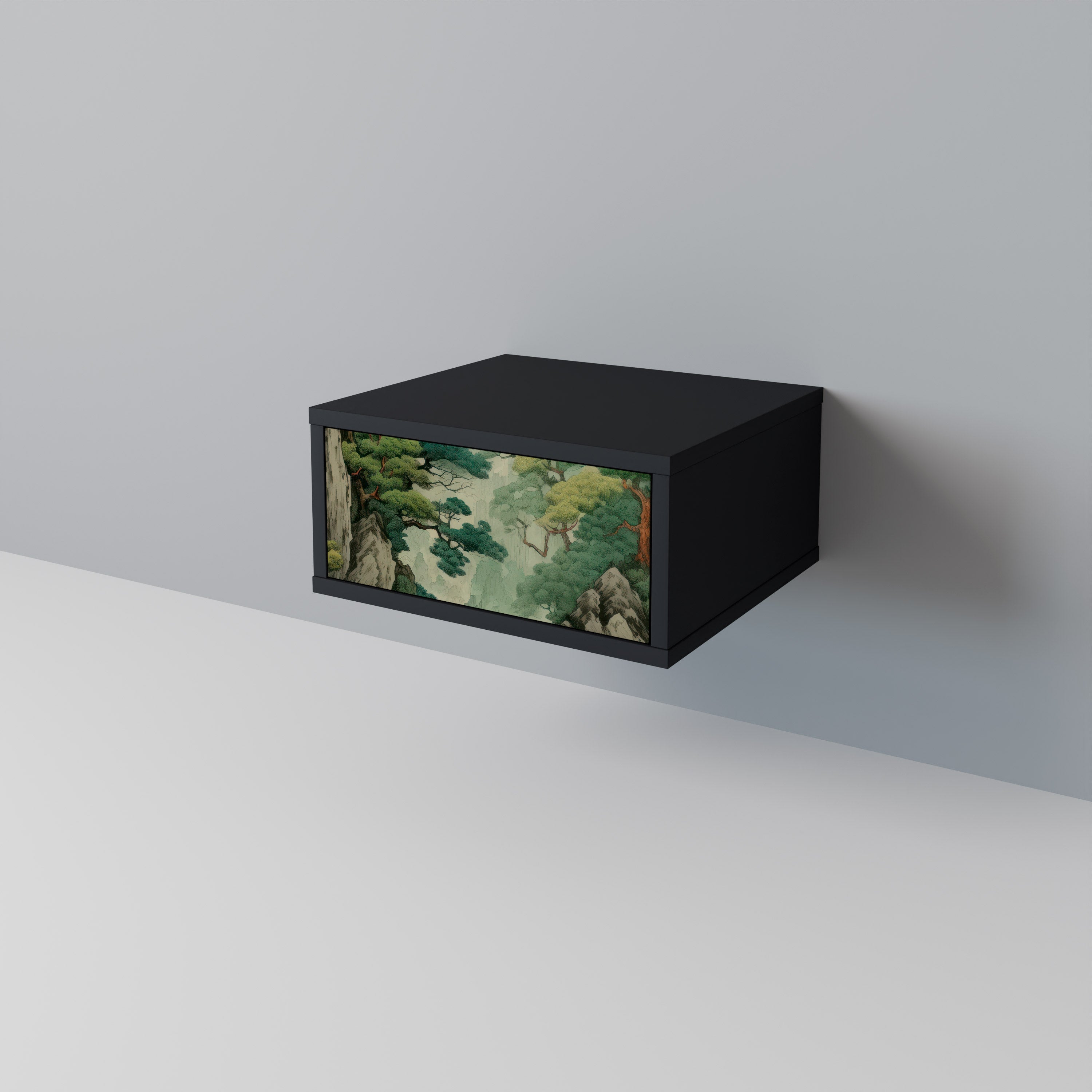 VERDURE ABYSS Szafka nocna Czarna