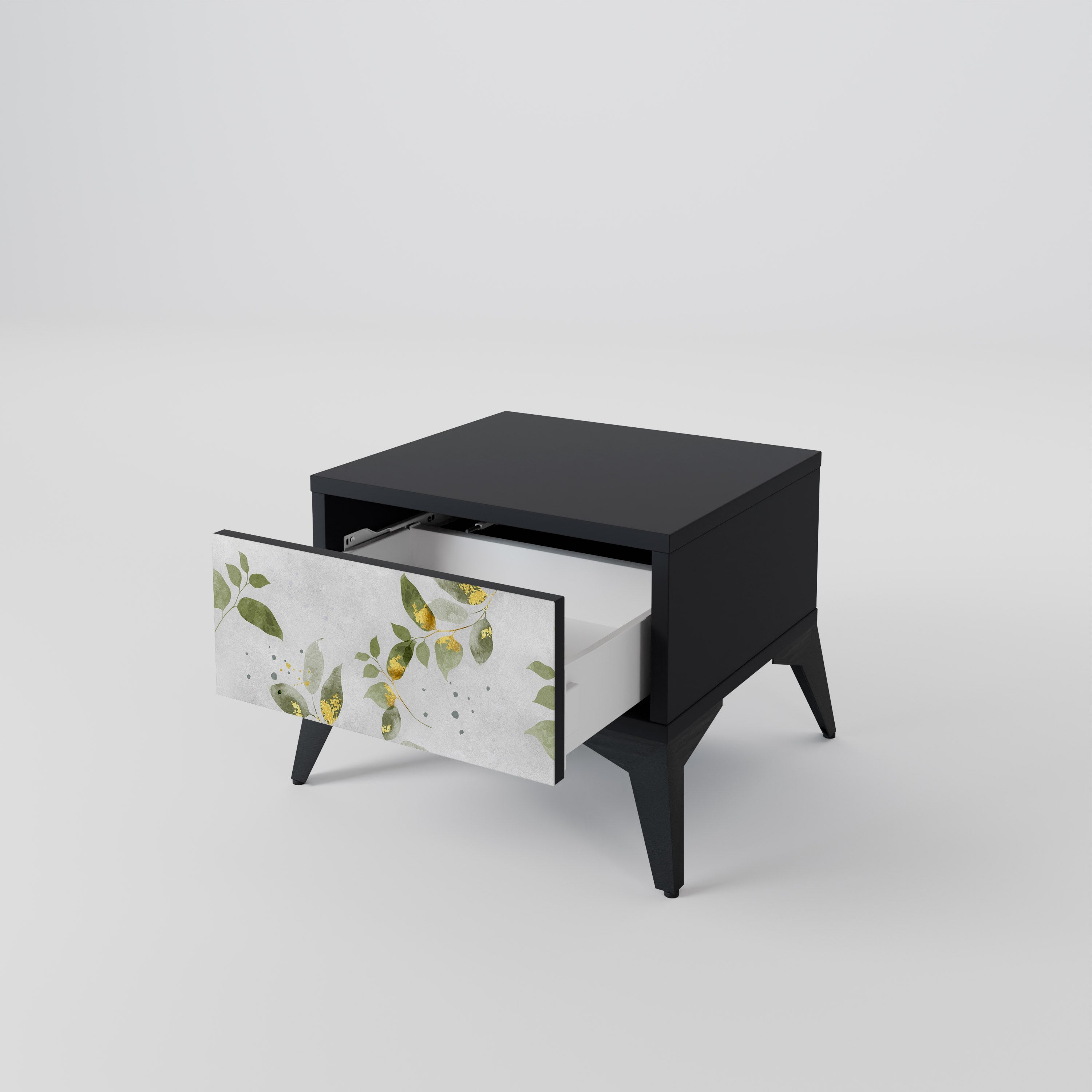 ELEGANT BOTANICS Szafka nocna Czarna