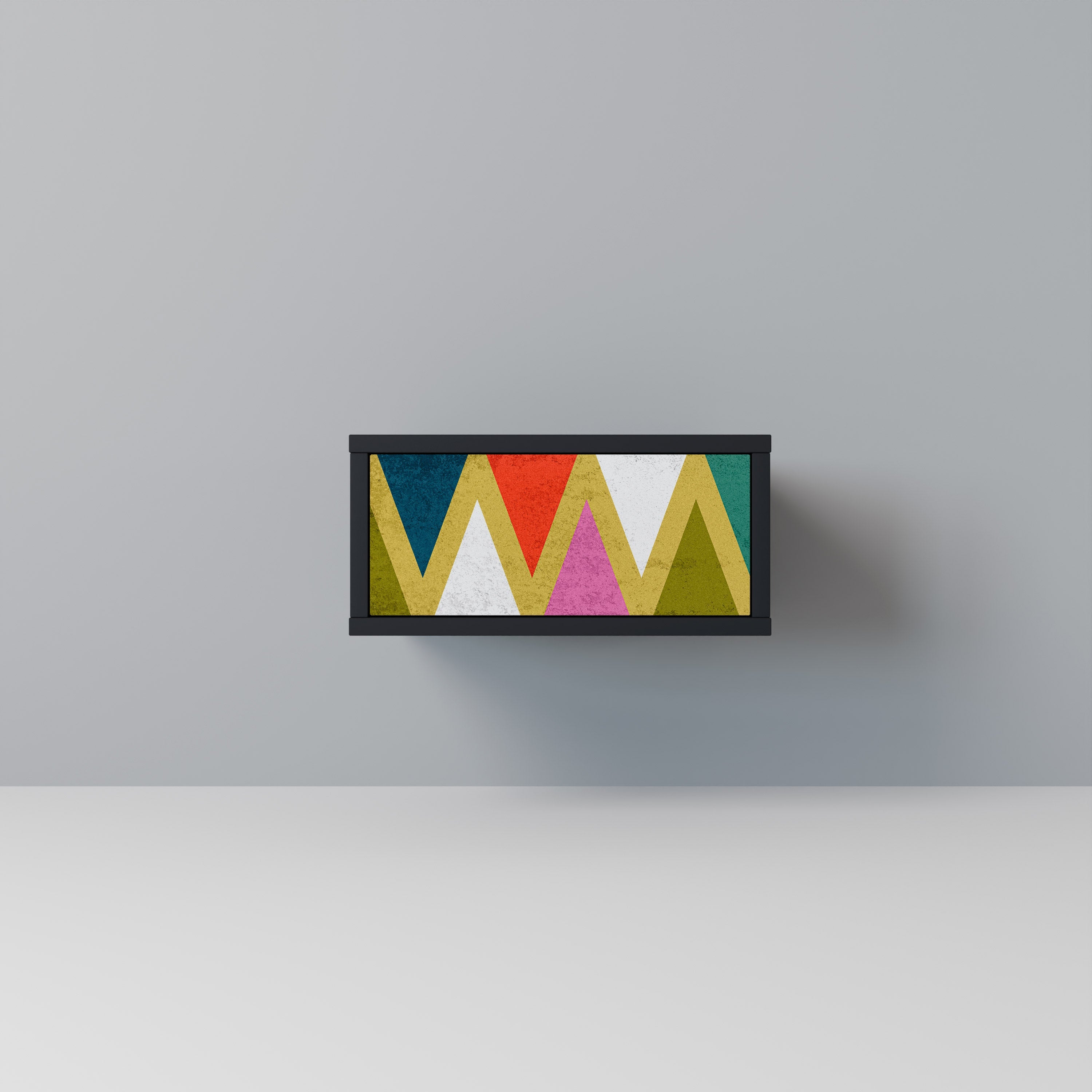 COLORFUL TRIANGLES Szafka nocna Czarna