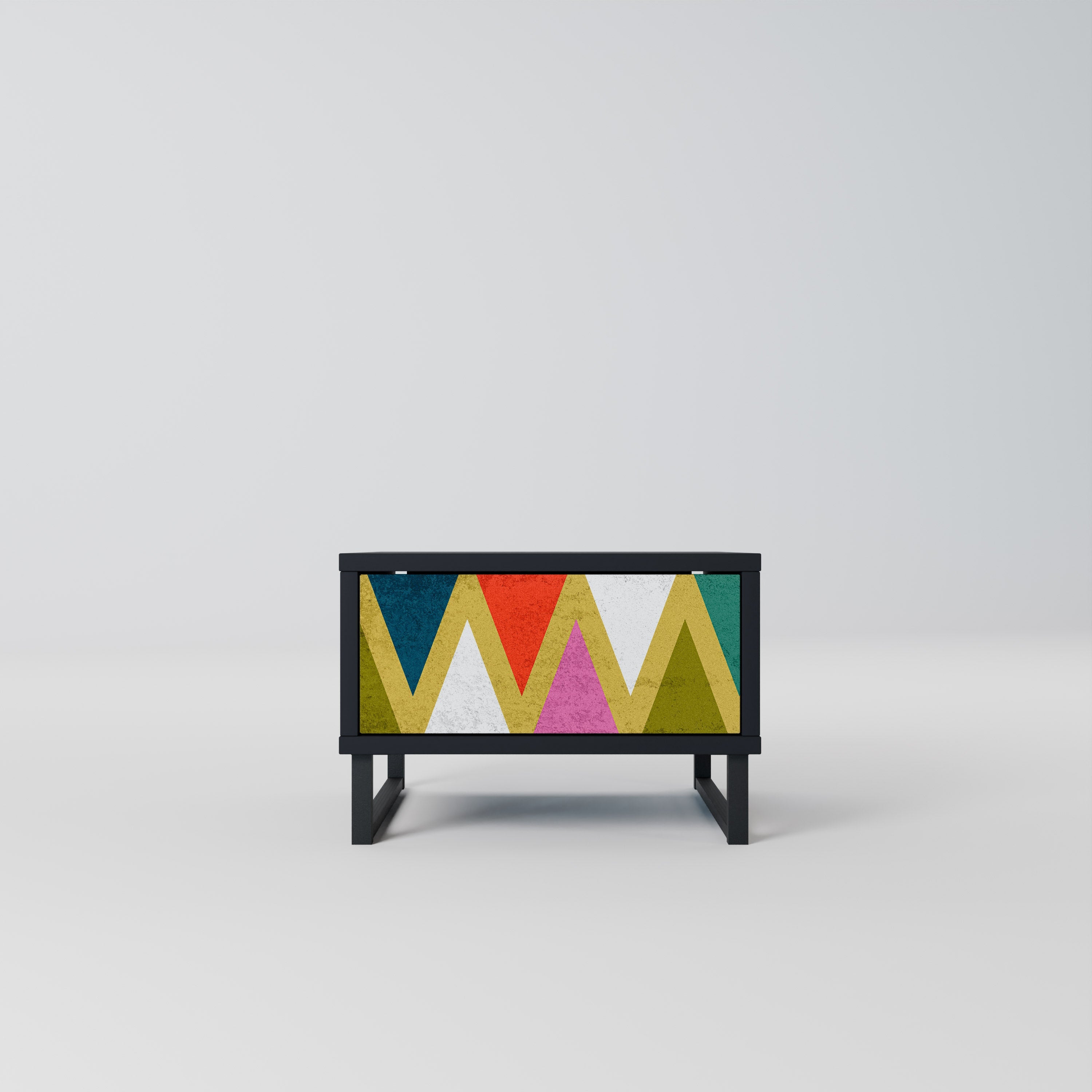 COLORFUL TRIANGLES Szafka nocna Czarna