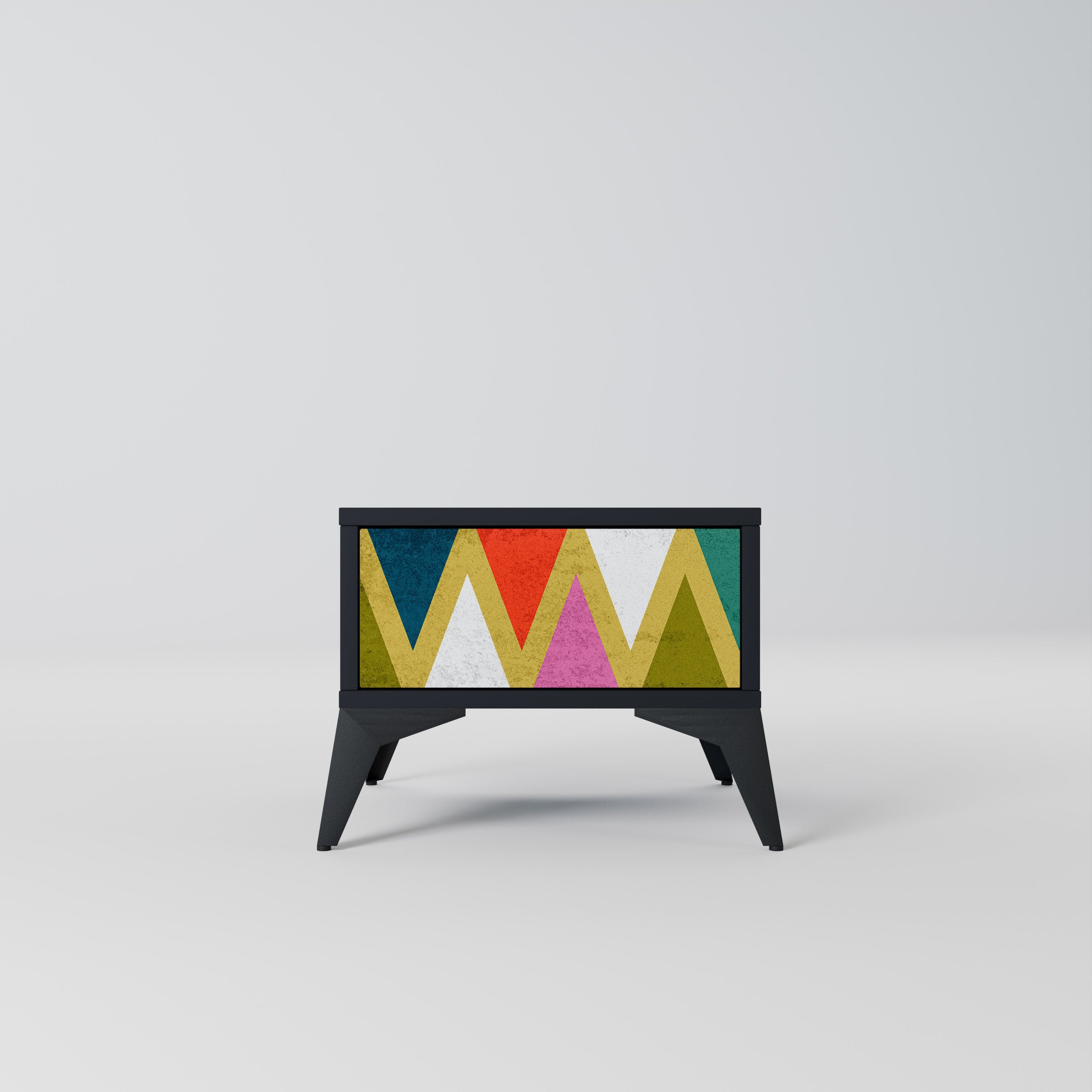 COLORFUL TRIANGLES Szafka nocna Czarna