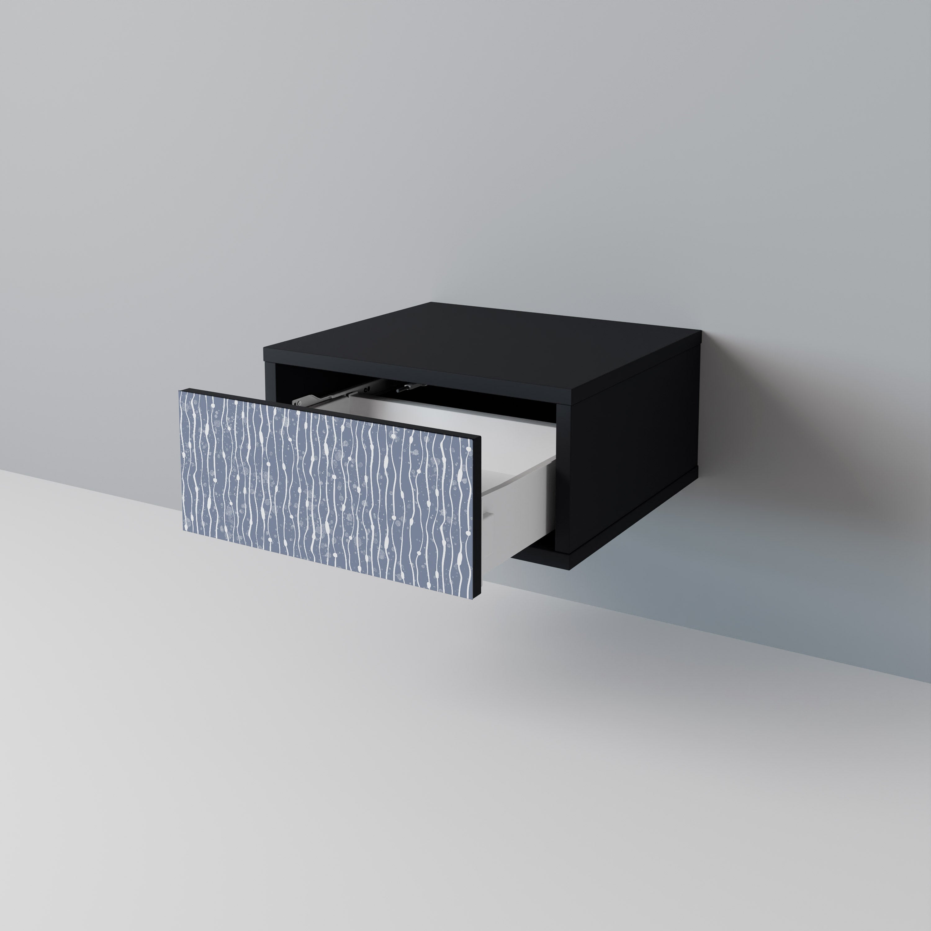 GRAPHITE RAIN Szafka nocna Czarna