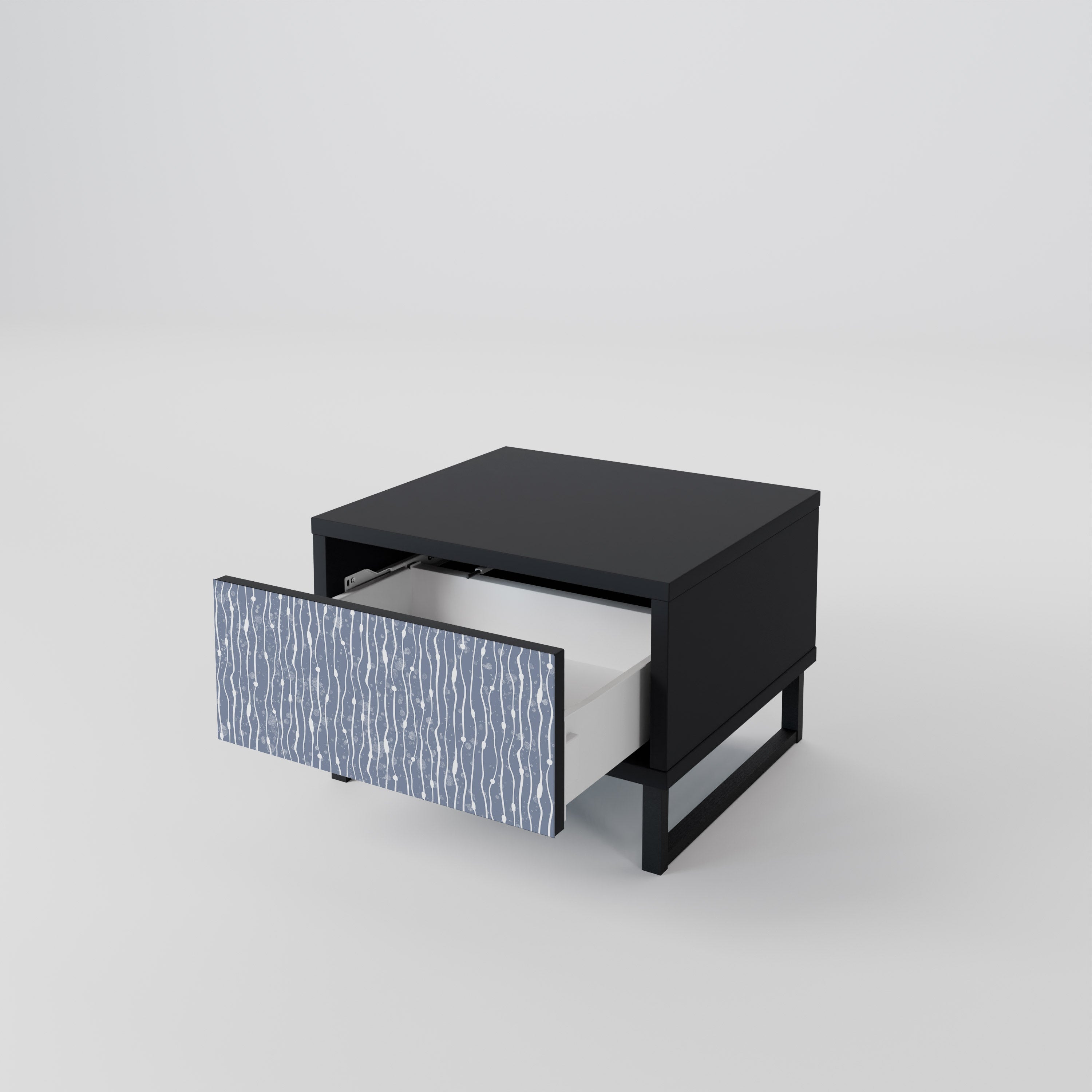 GRAPHITE RAIN Szafka nocna Czarna