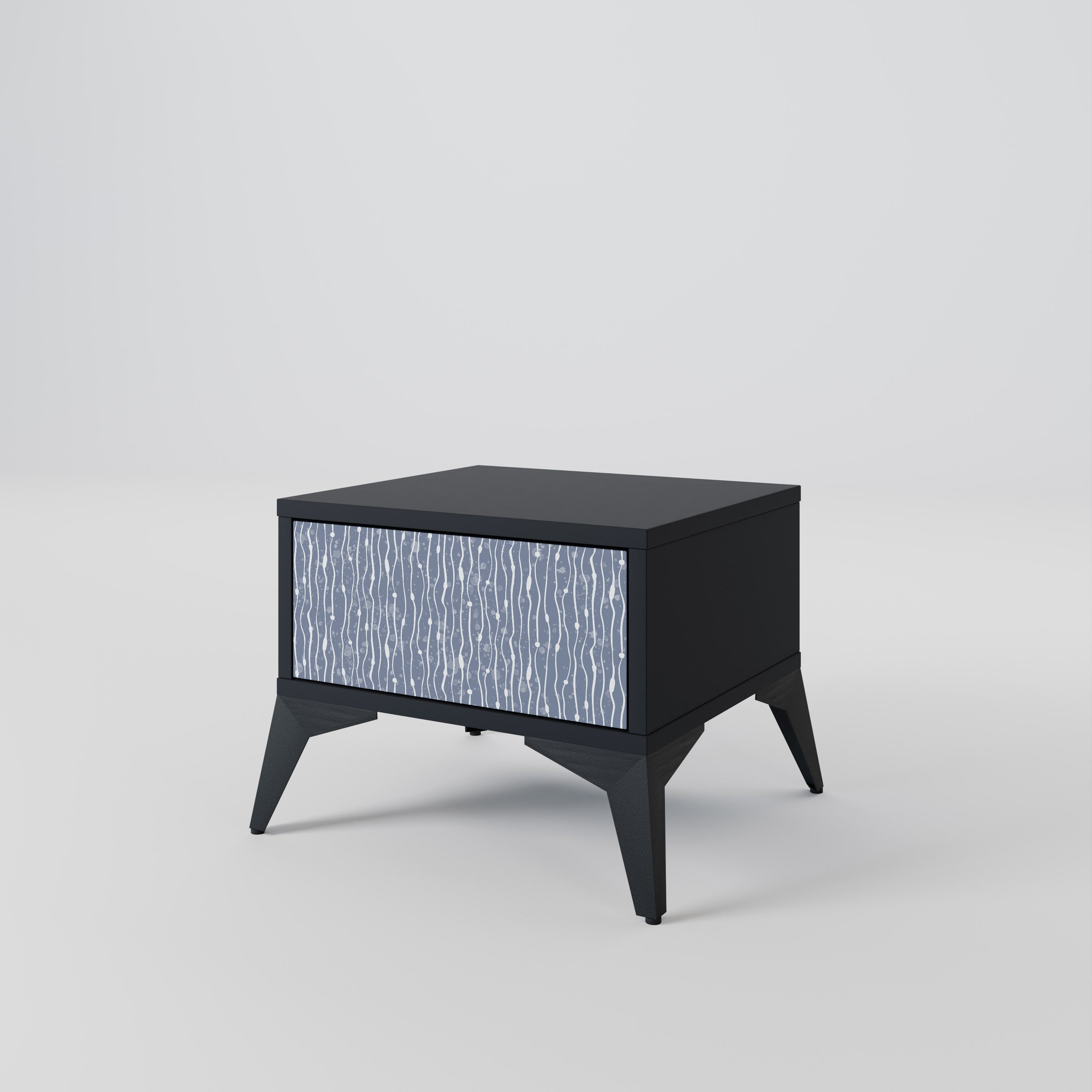 GRAPHITE RAIN Szafka nocna Czarna