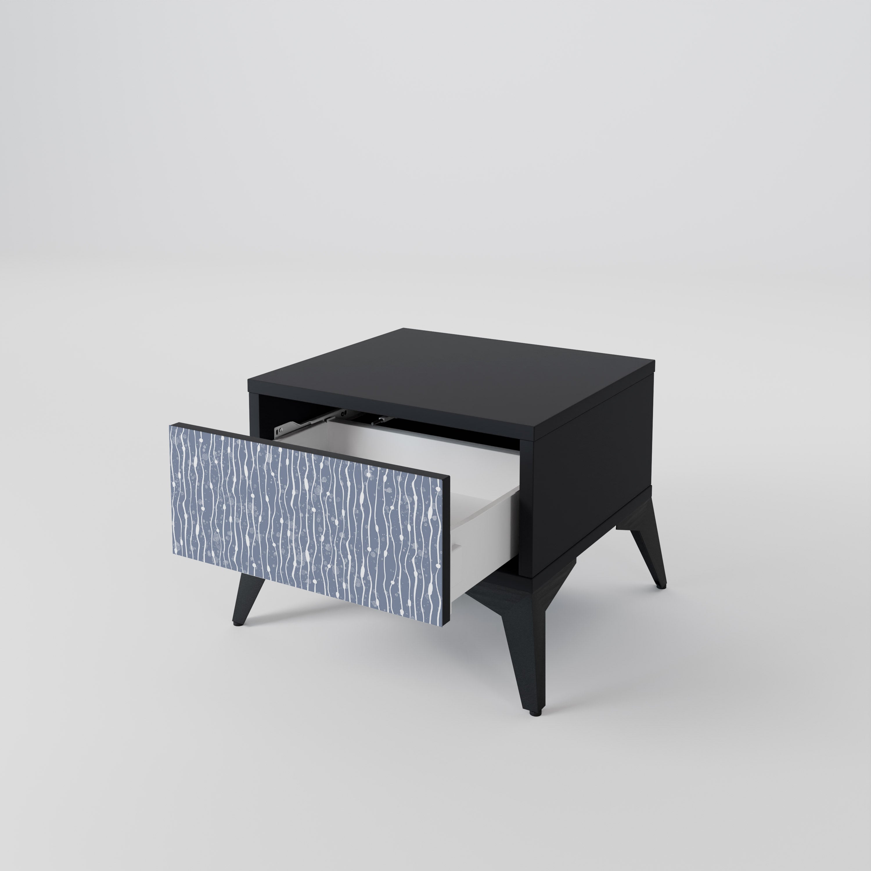 GRAPHITE RAIN Szafka nocna Czarna