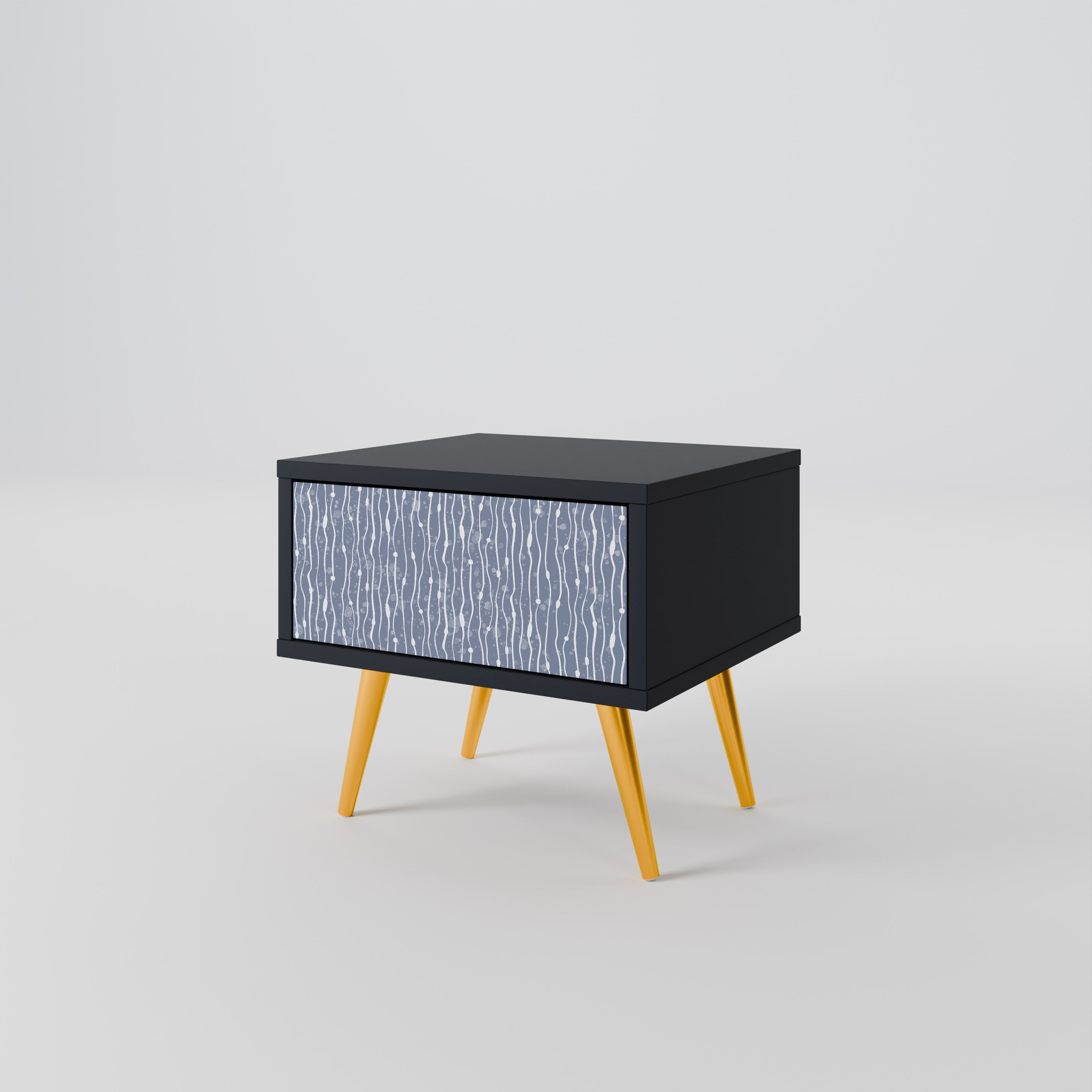 GRAPHITE RAIN Szafka nocna Czarna
