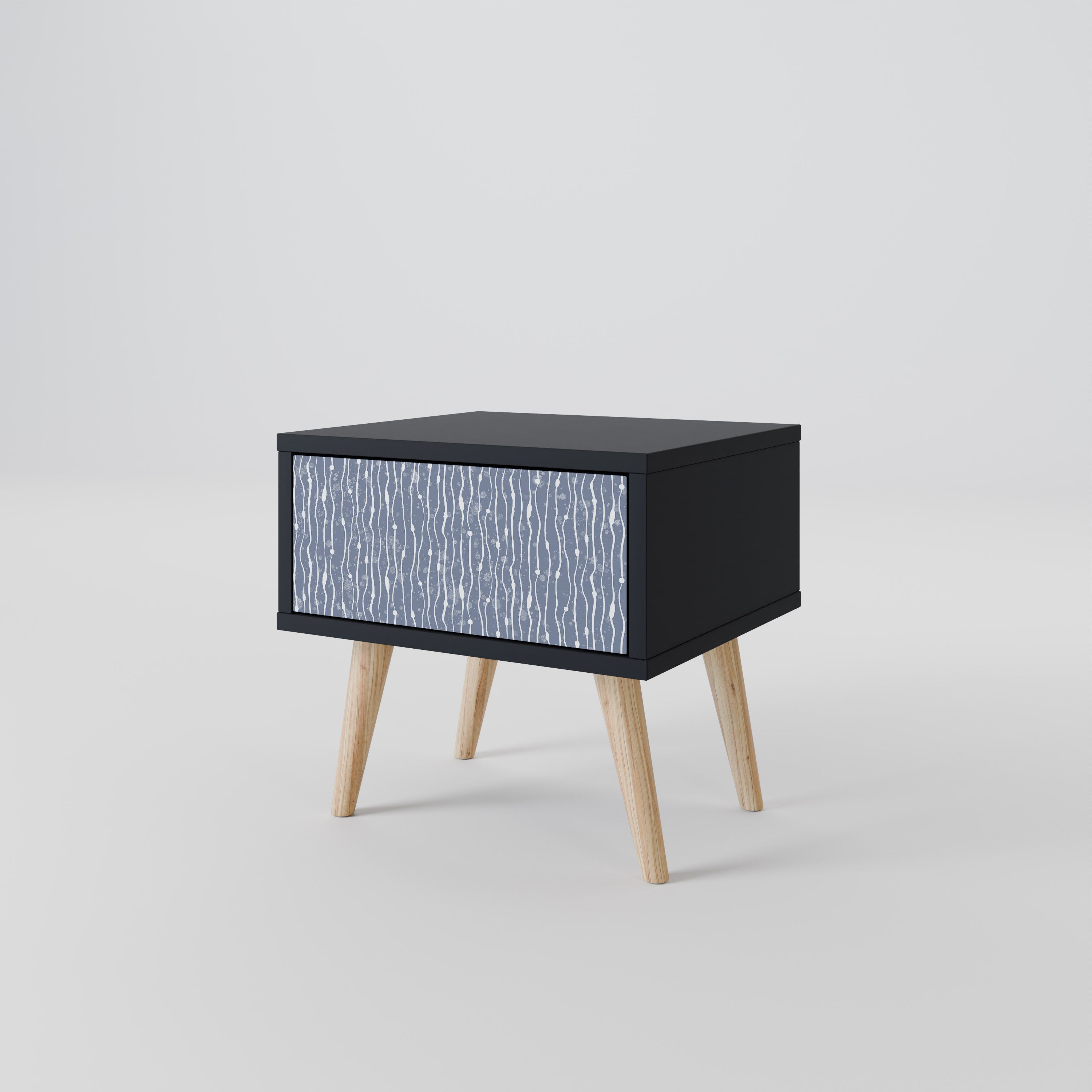 GRAPHITE RAIN Szafka nocna Czarna