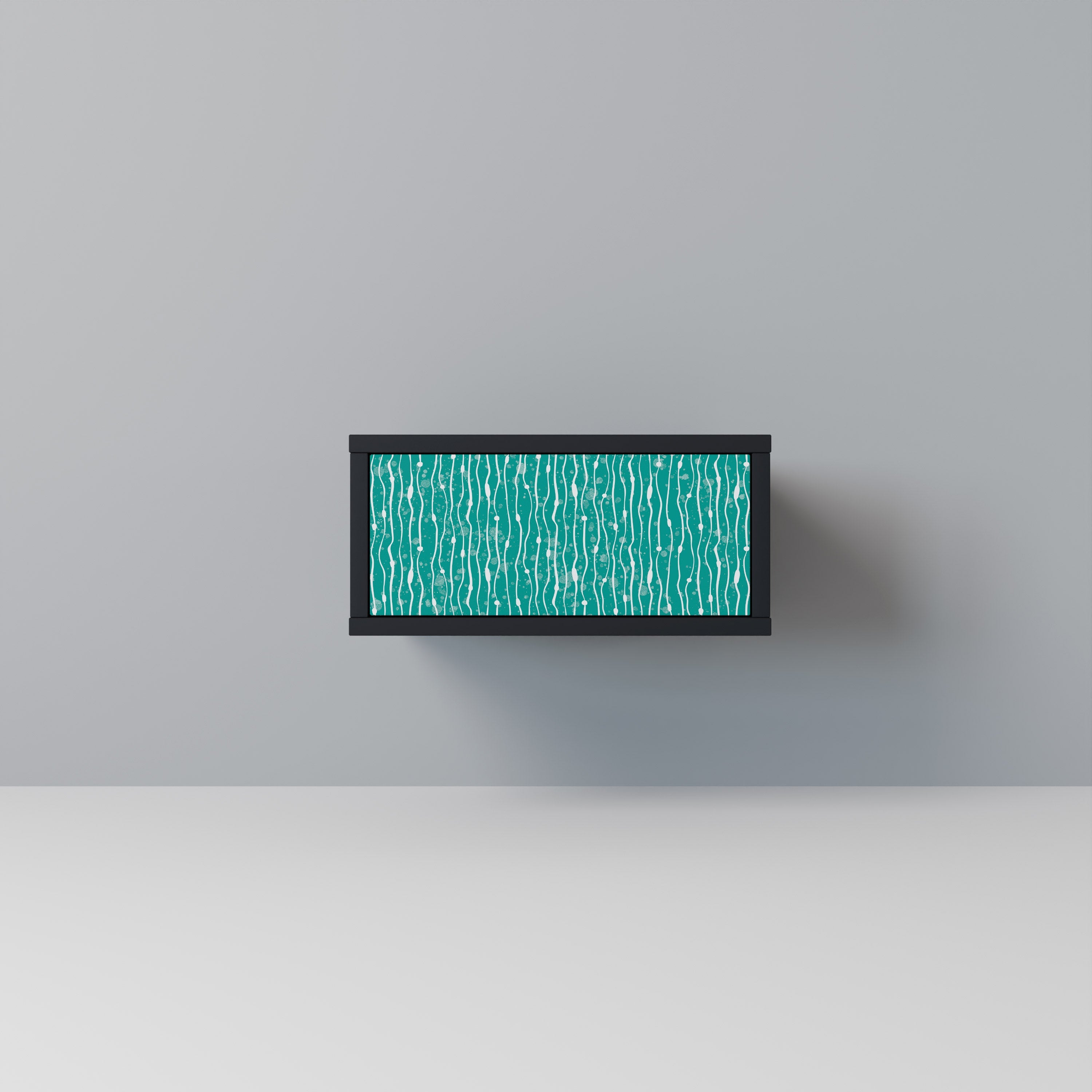 TURQUOISE RAIN Szafka nocna Czarna