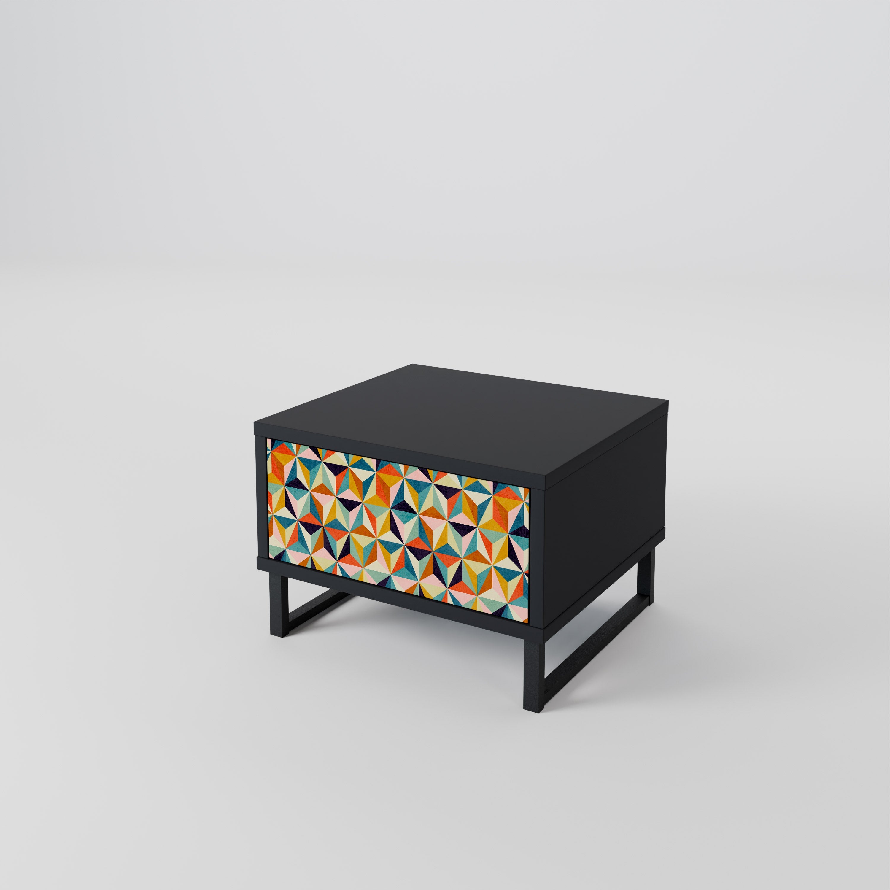 TESSELATE TREASURES Szafka nocna Czarna