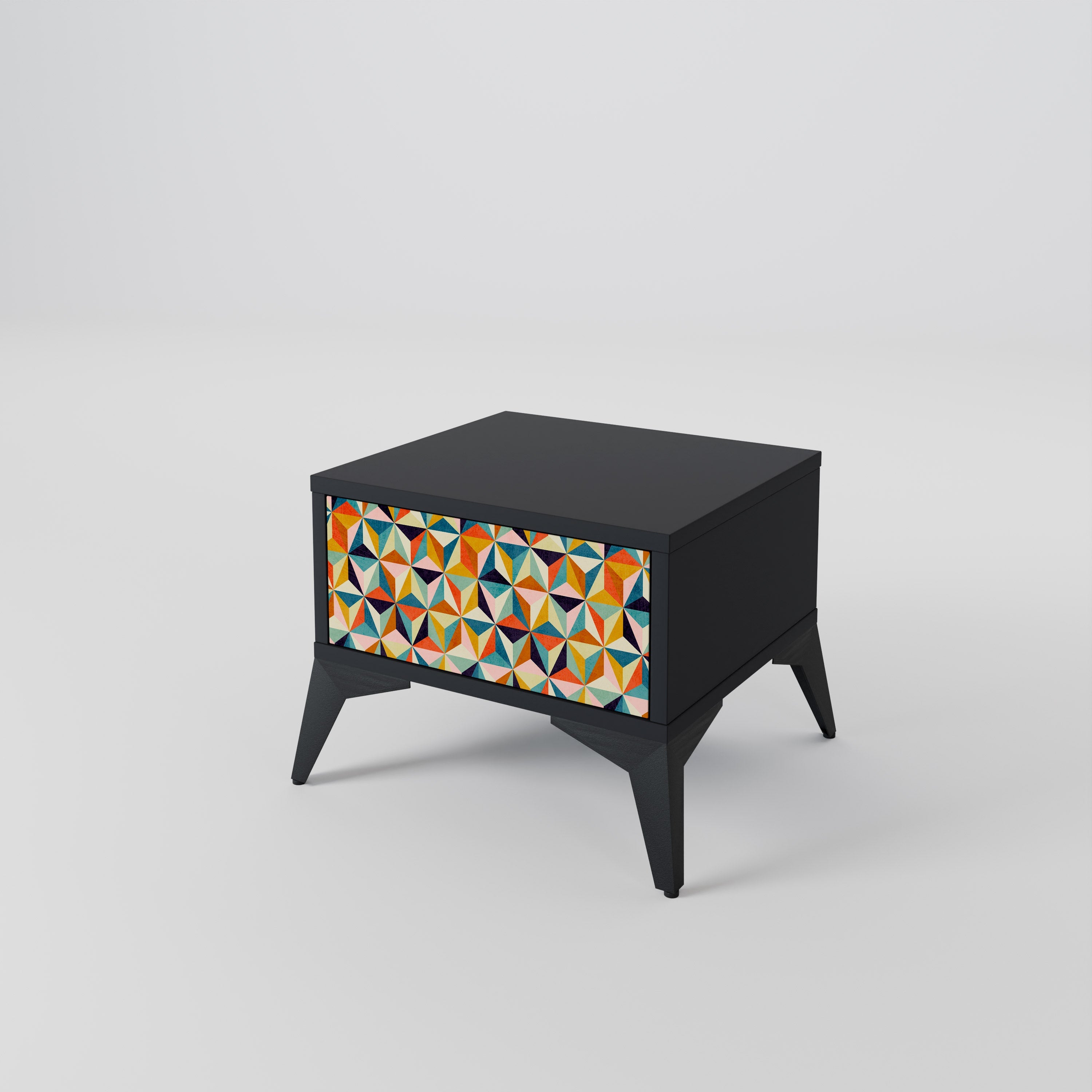 TESSELATE TREASURES Szafka nocna Czarna