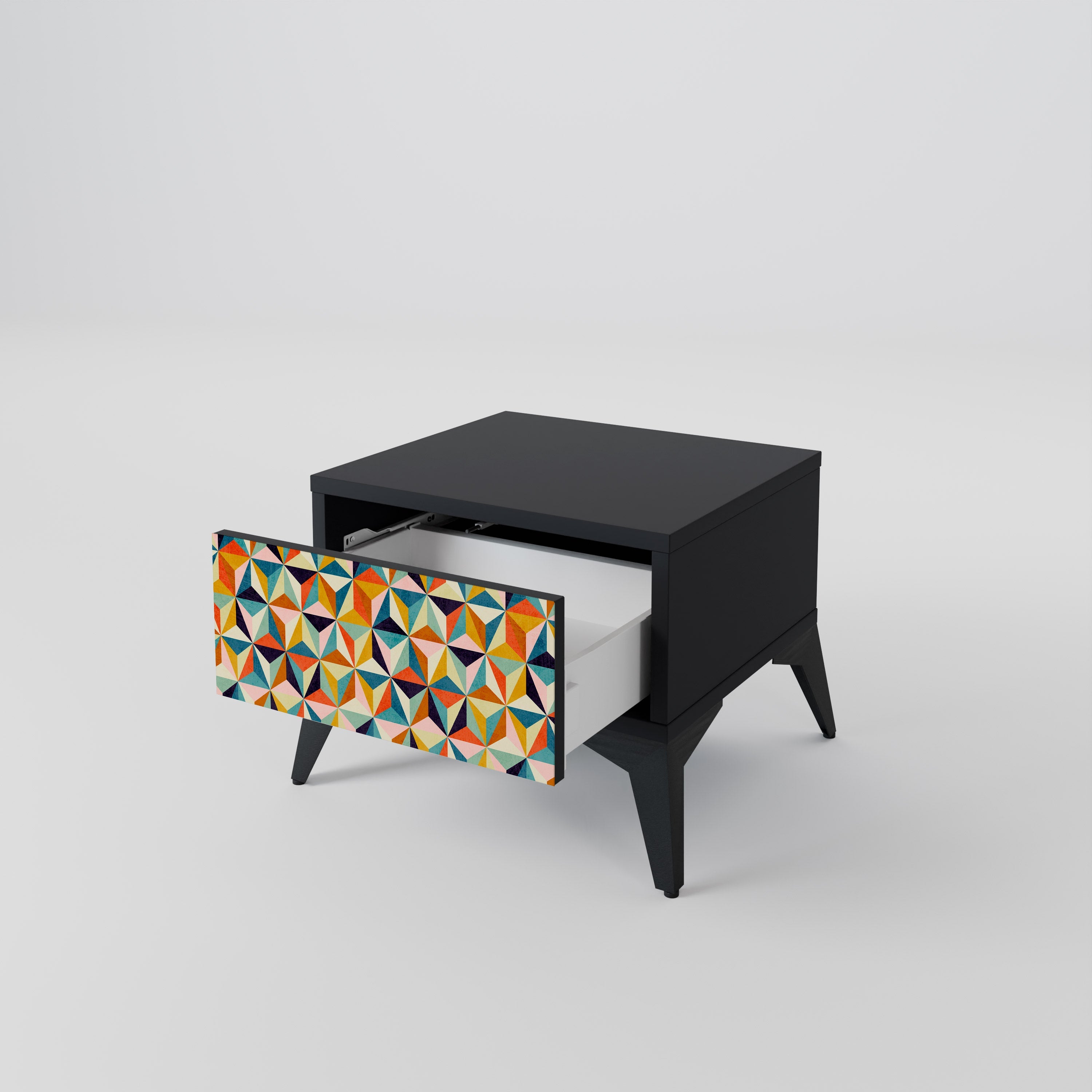 TESSELATE TREASURES Szafka nocna Czarna