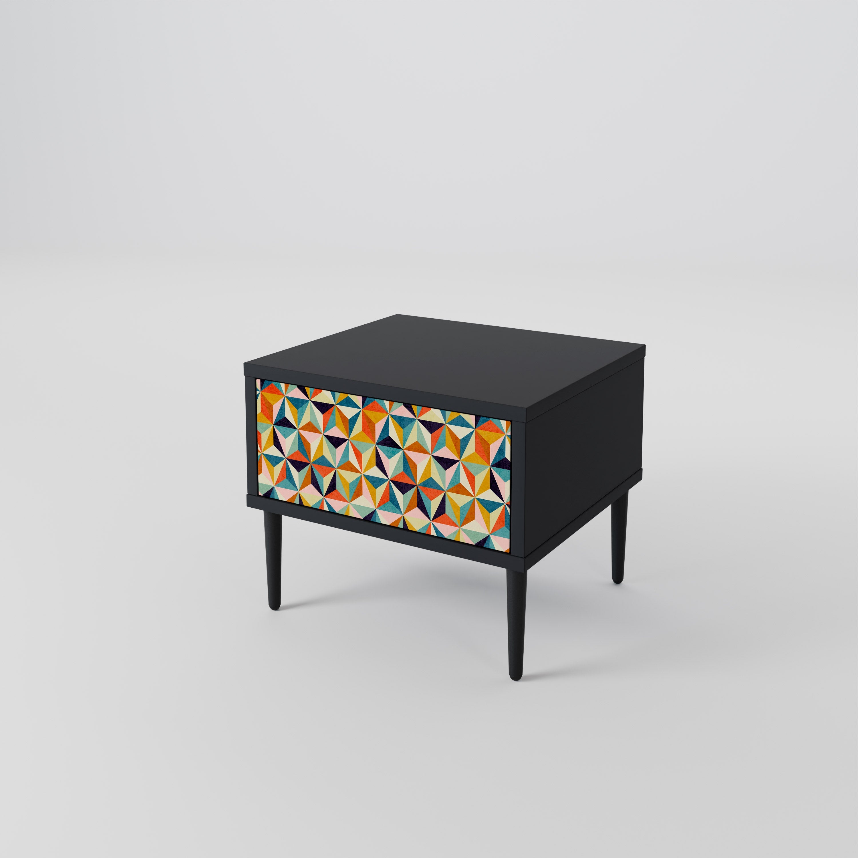 TESSELATE TREASURES Szafka nocna Czarna