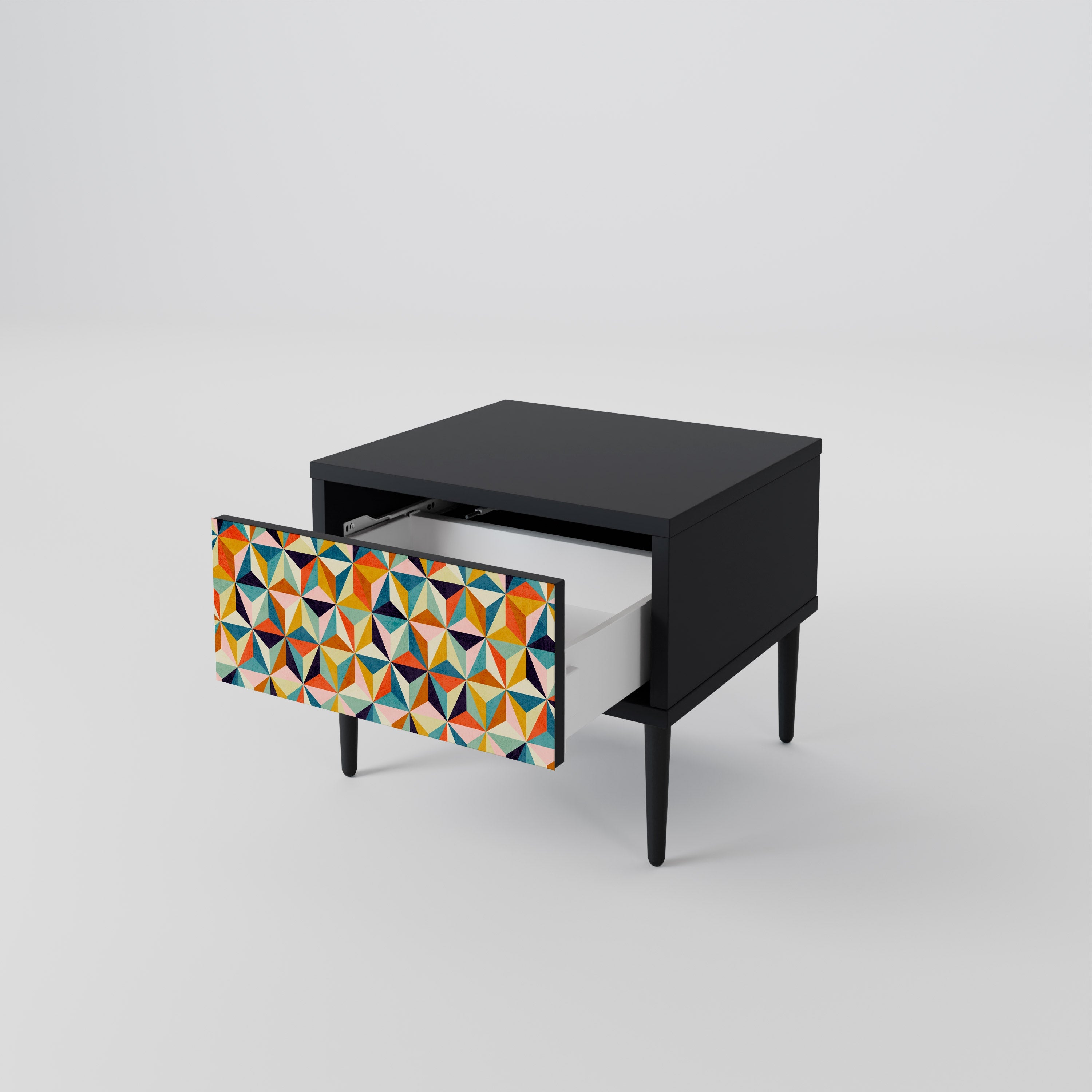 TESSELATE TREASURES Szafka nocna Czarna