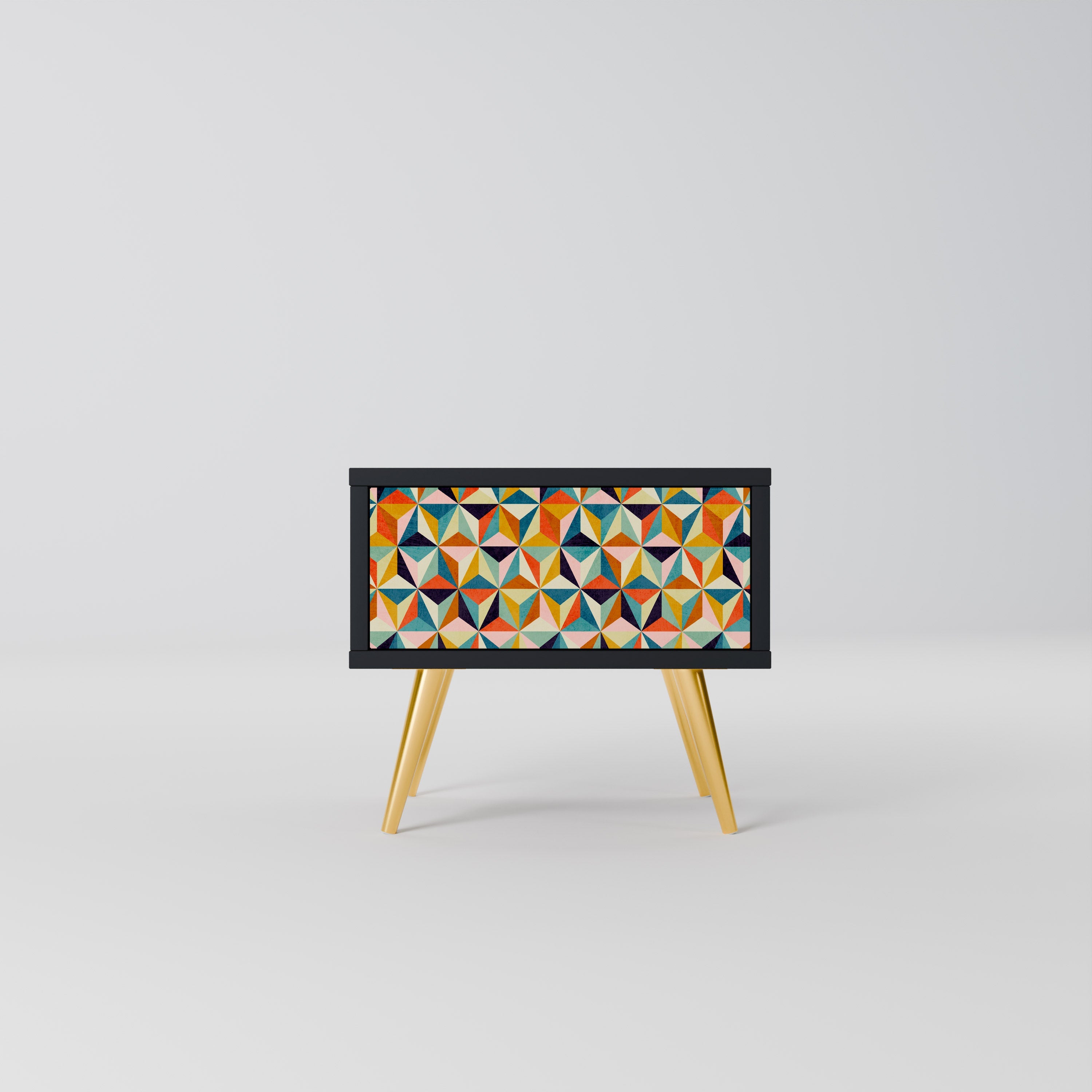 TESSELATE TREASURES Szafka nocna Czarna
