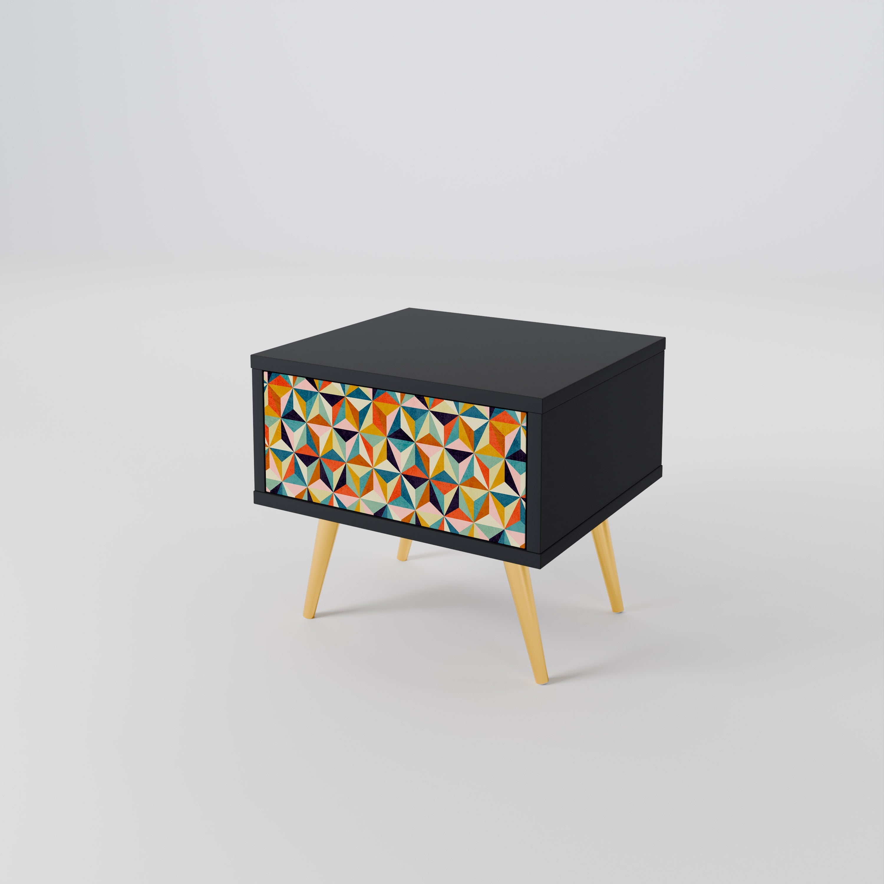 TESSELATE TREASURES Szafka nocna Czarna