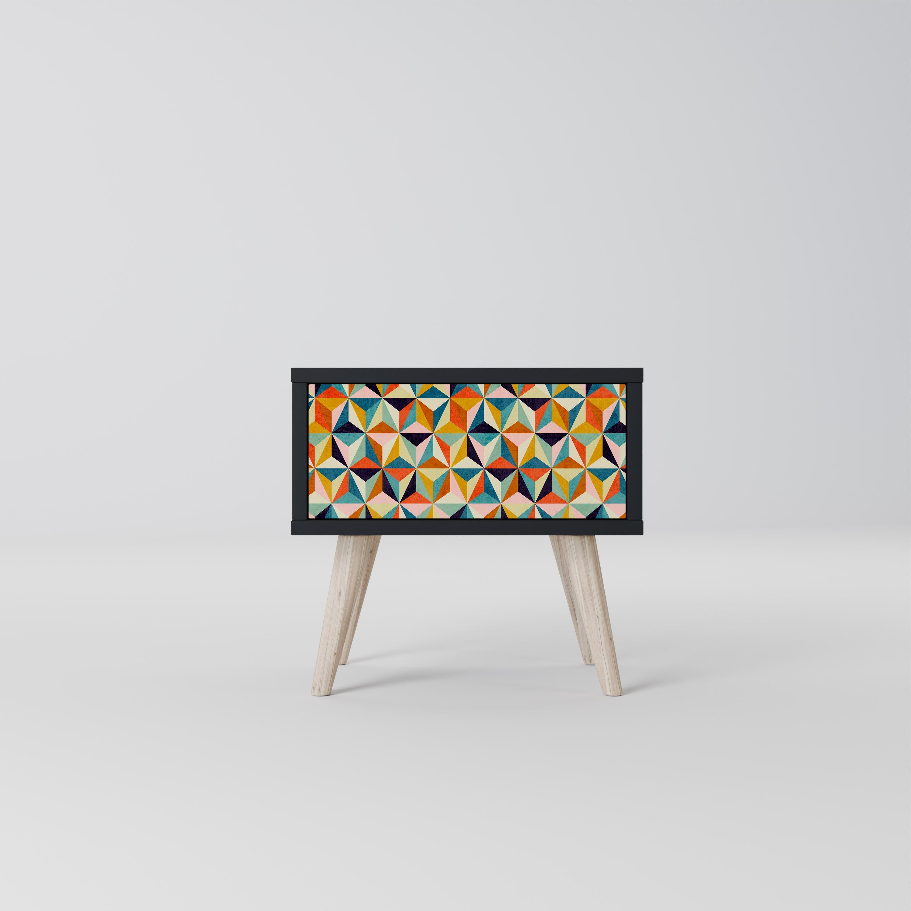 TESSELATE TREASURES Szafka nocna Czarna