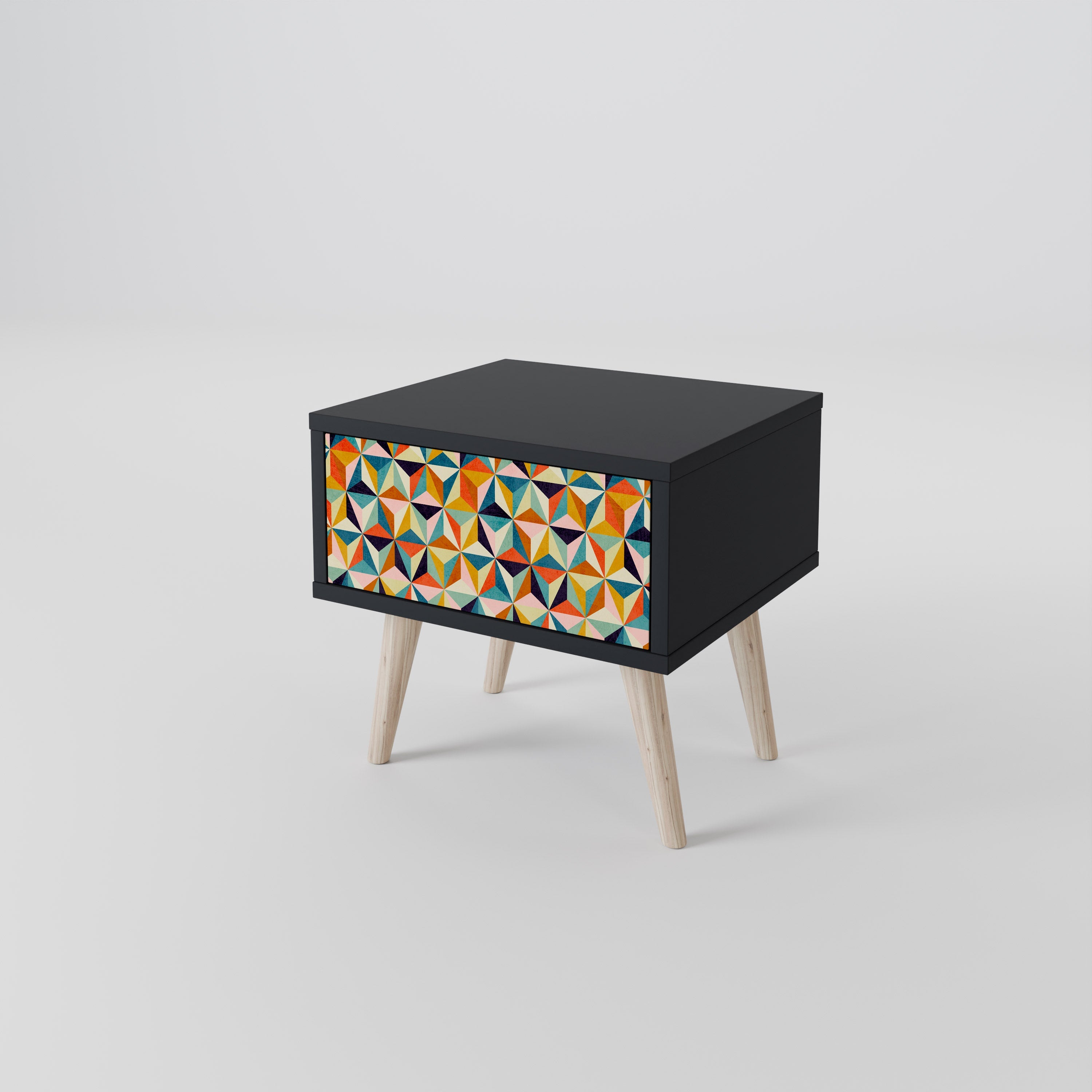 TESSELATE TREASURES Szafka nocna Czarna