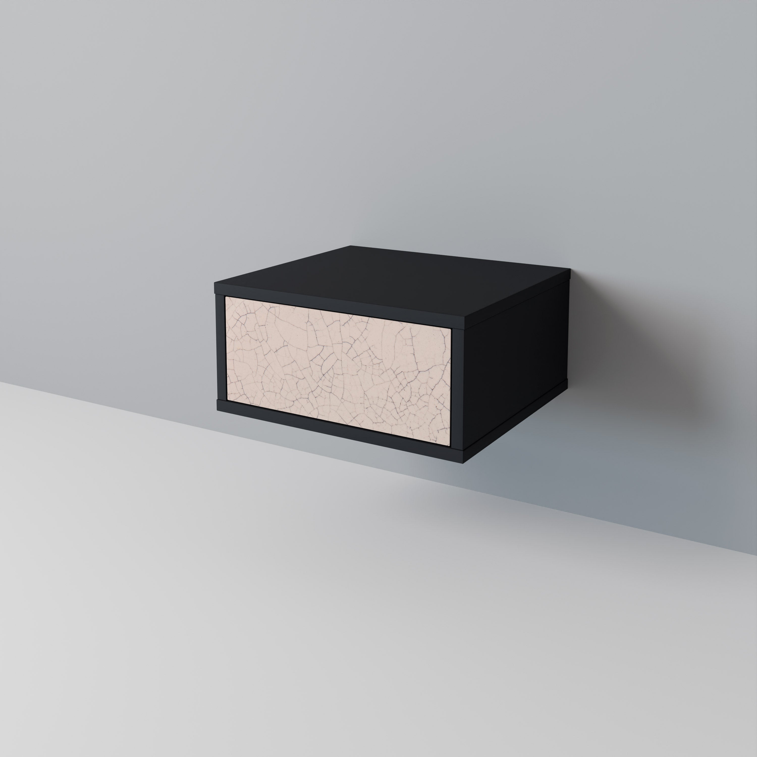 CERAMIC TEXTURE Szafka nocna Czarna