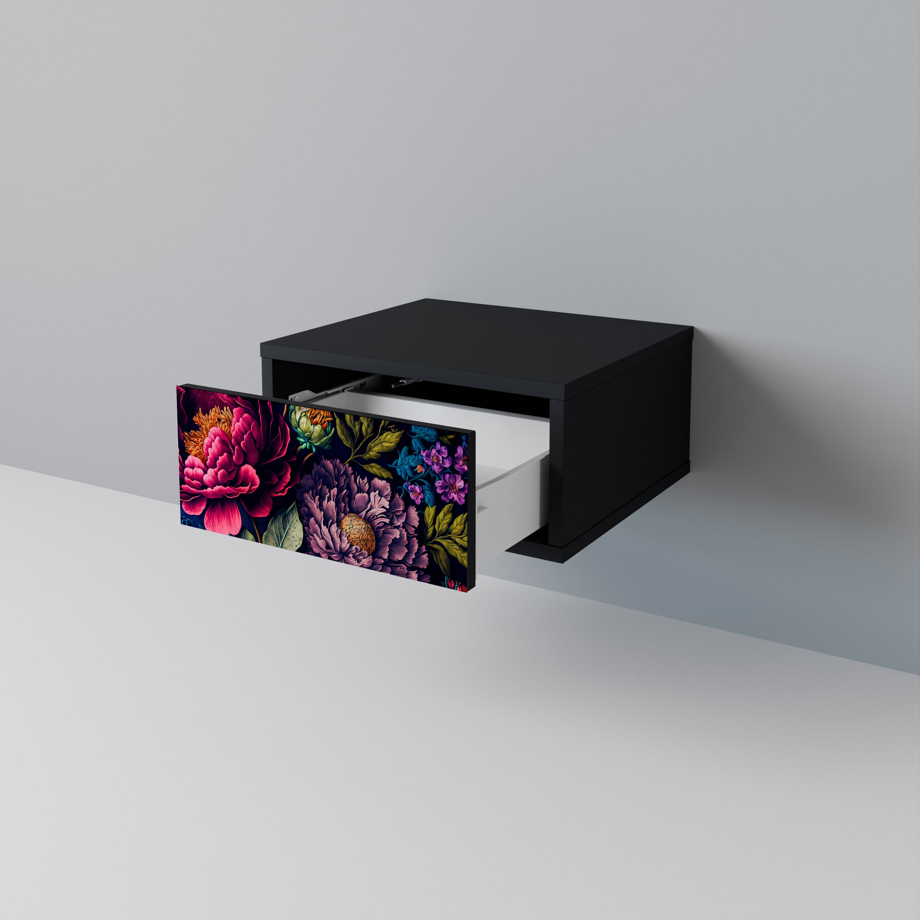BLOOMING ELEGANCE Szafka nocna Czarna