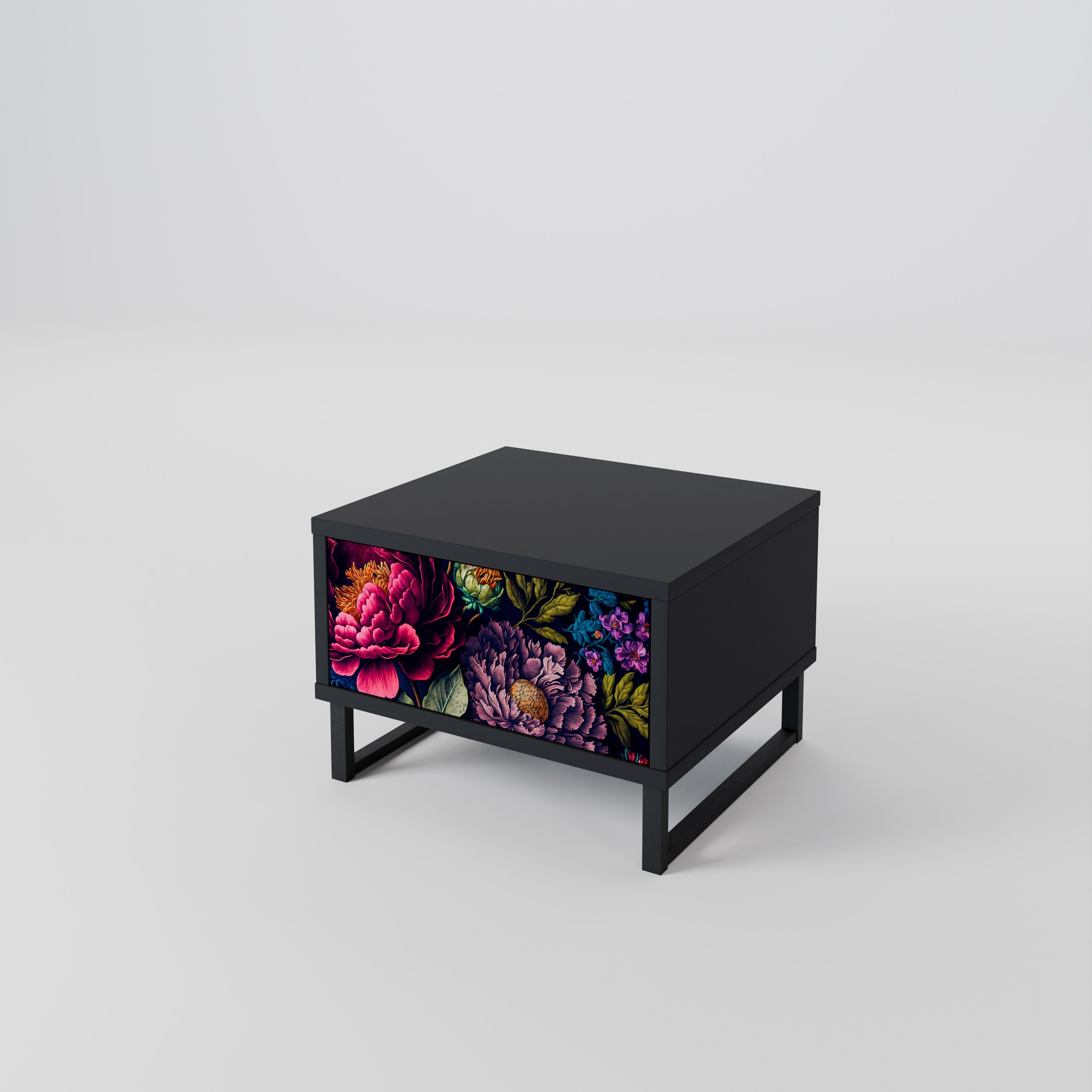 BLOOMING ELEGANCE Szafka nocna Czarna