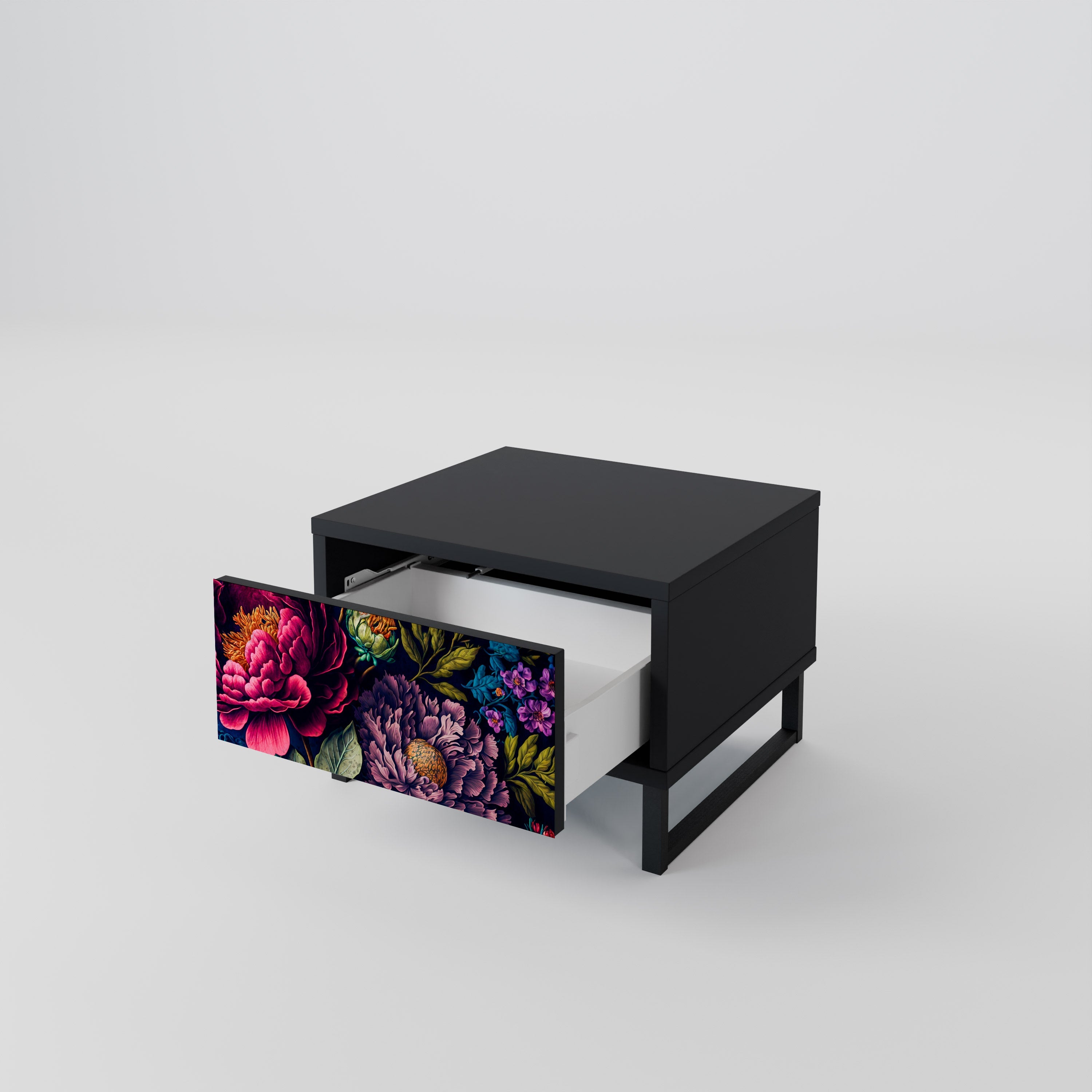 BLOOMING ELEGANCE Szafka nocna Czarna