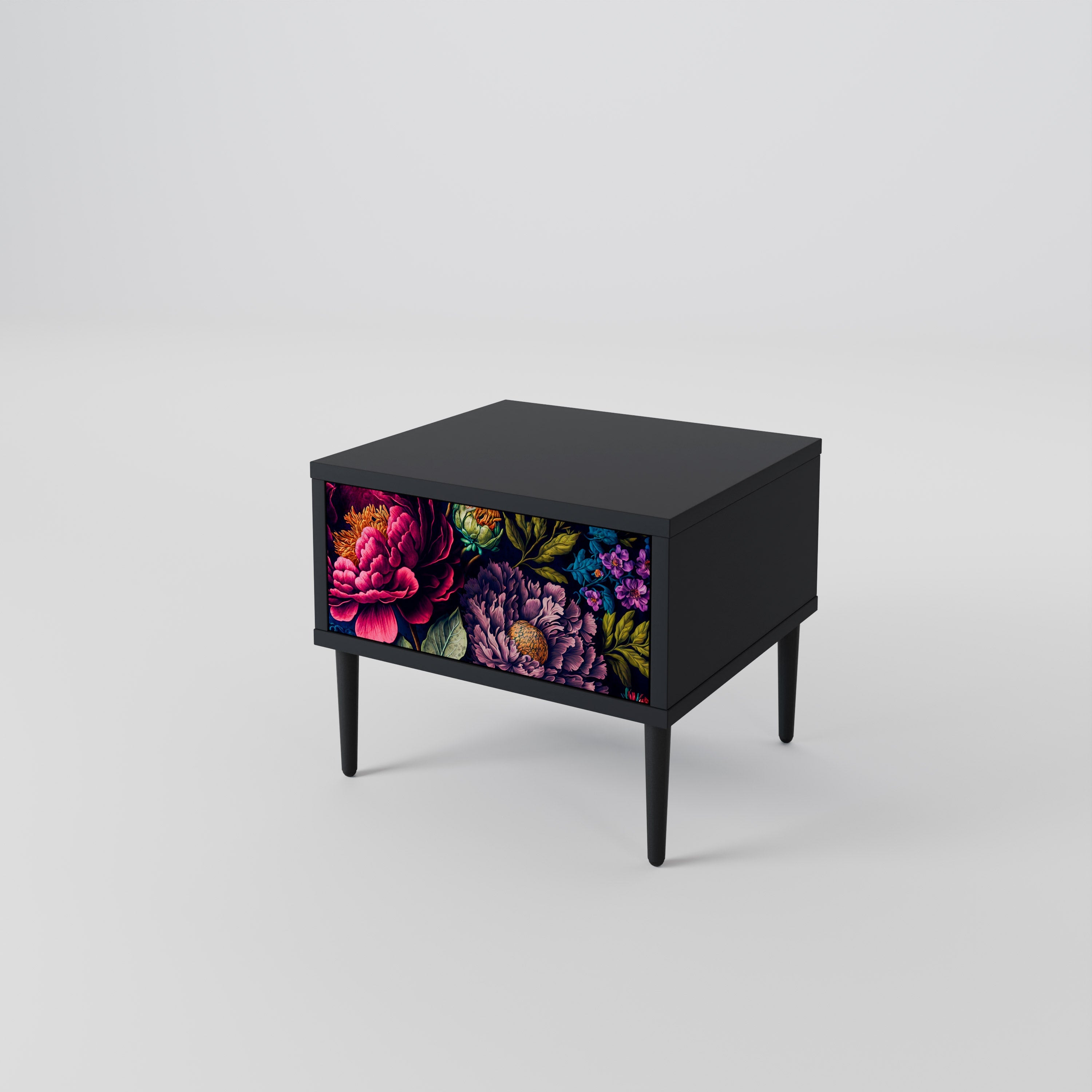BLOOMING ELEGANCE Szafka nocna Czarna
