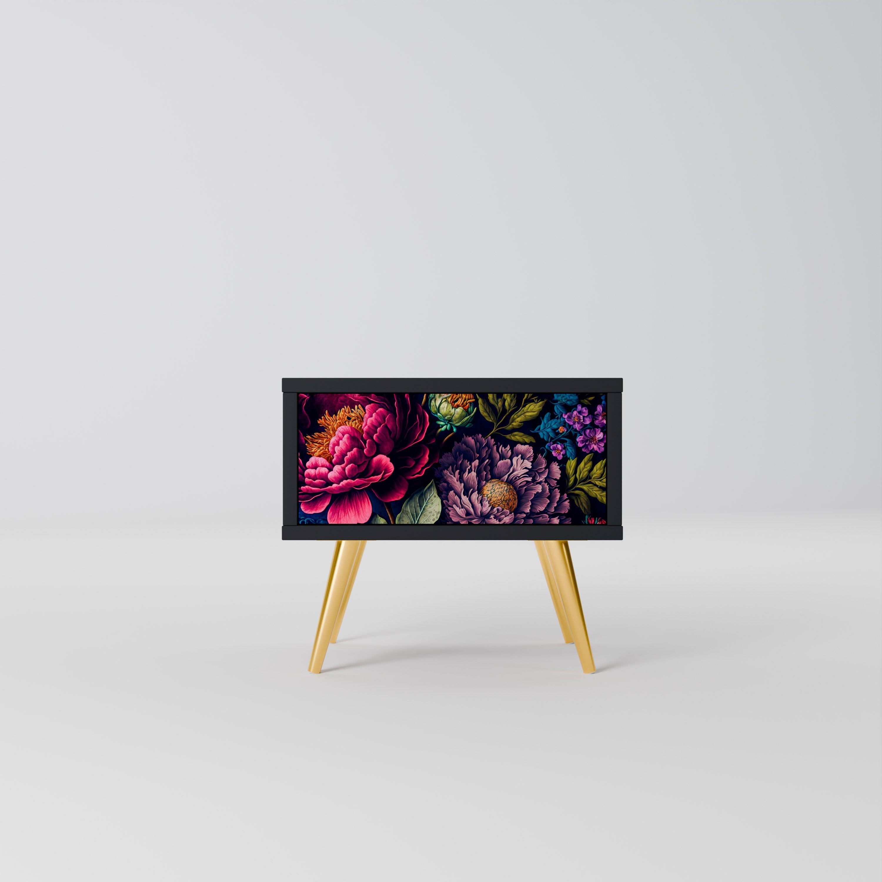 BLOOMING ELEGANCE Szafka nocna Czarna