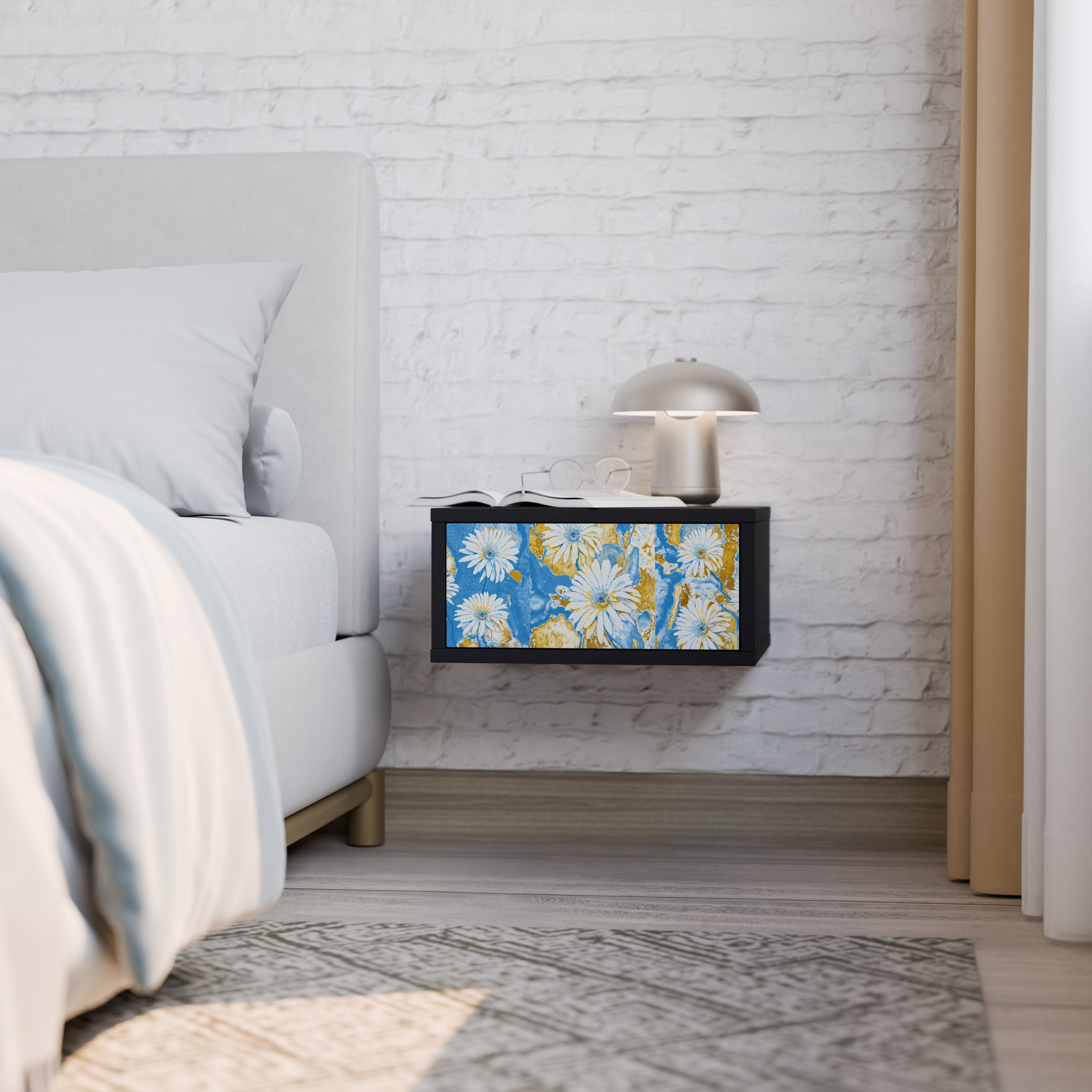 DAISY LUXE Szafka nocna Czarna