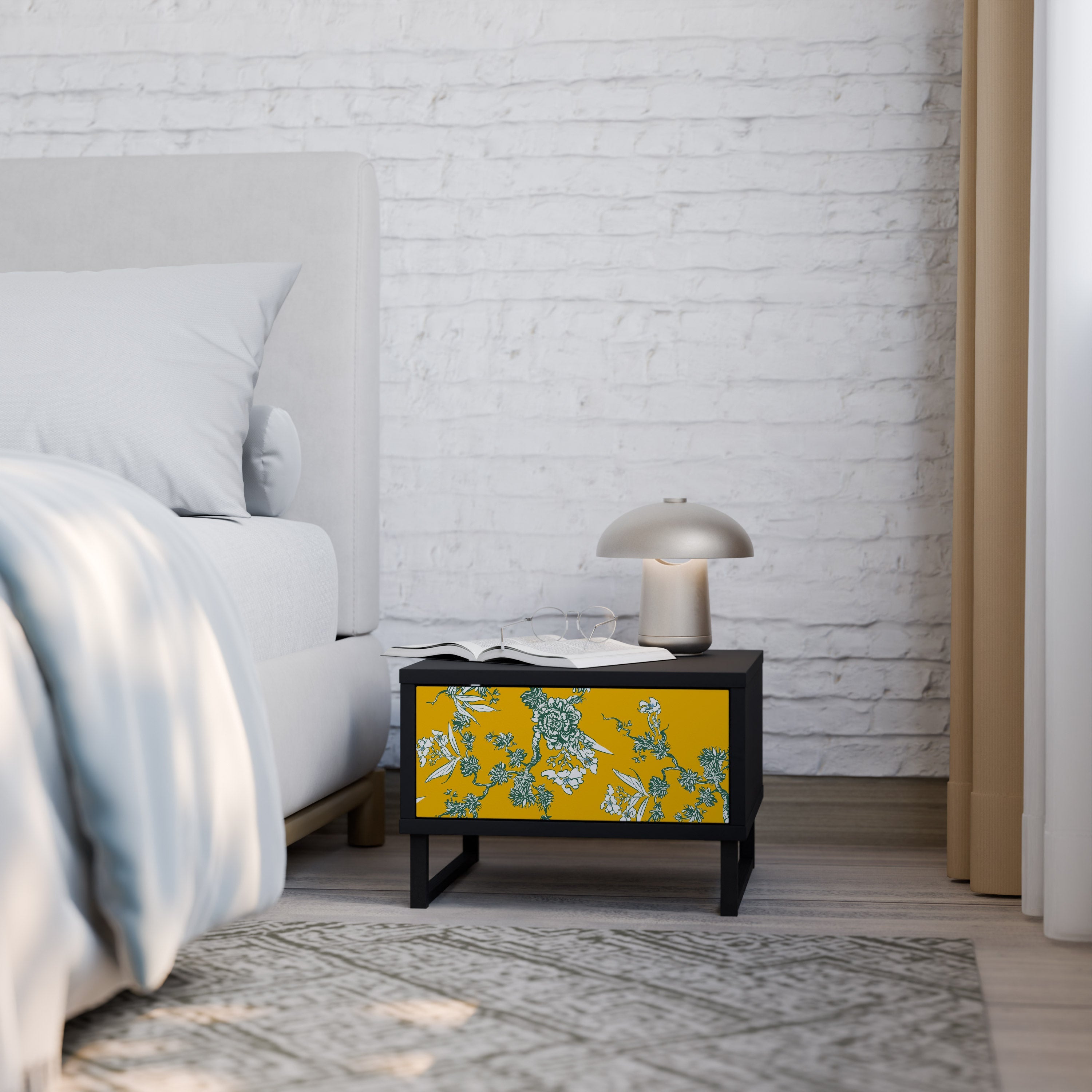 YELLOW CHINOISERIE Szafka nocna Czarna