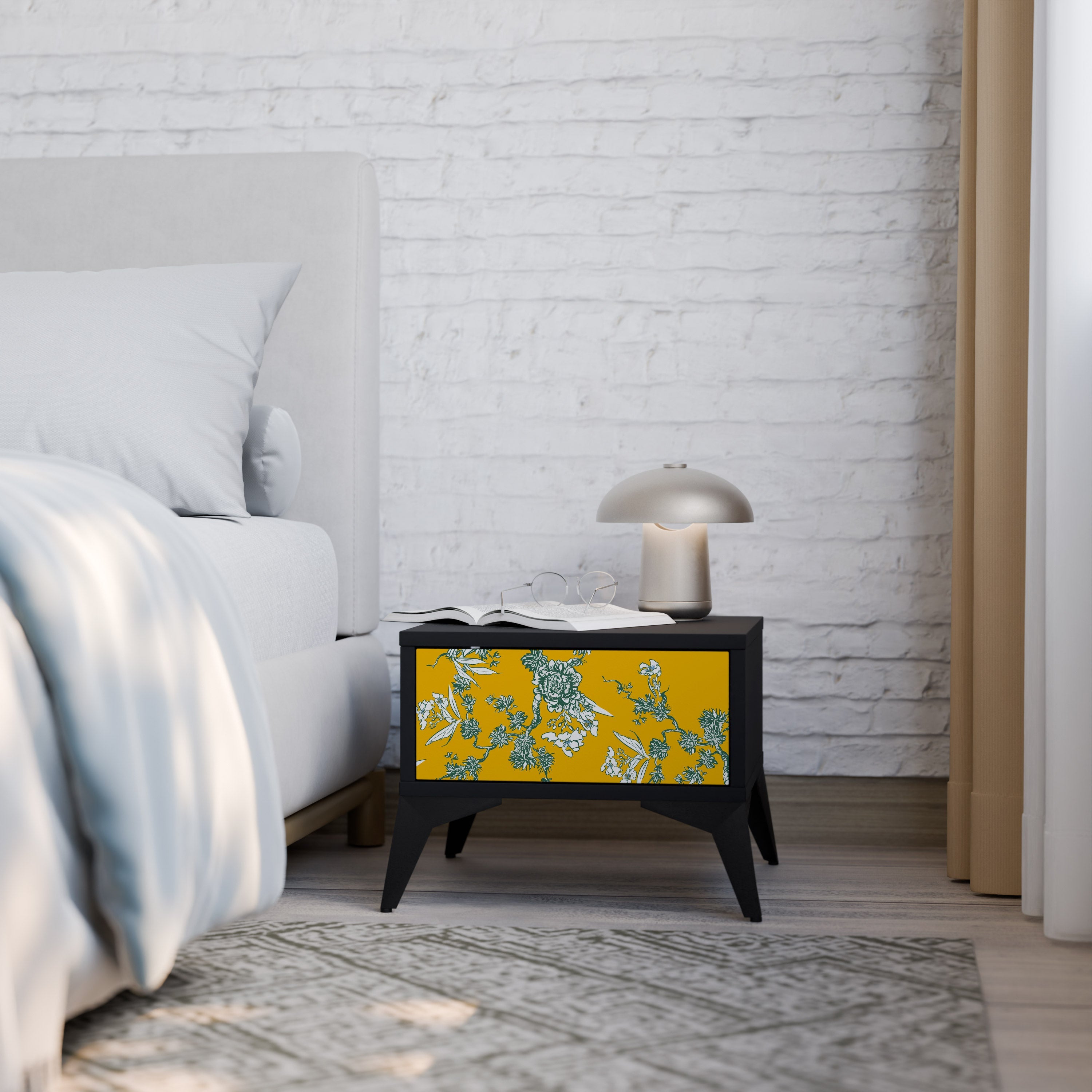 YELLOW CHINOISERIE Szafka nocna Czarna
