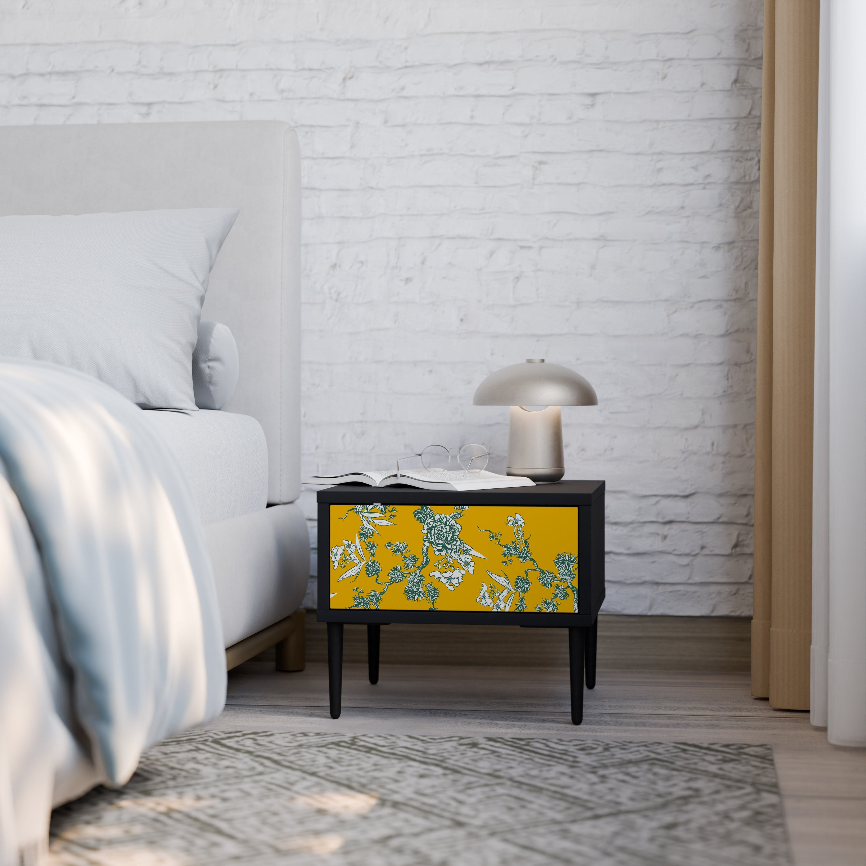YELLOW CHINOISERIE Szafka nocna Czarna