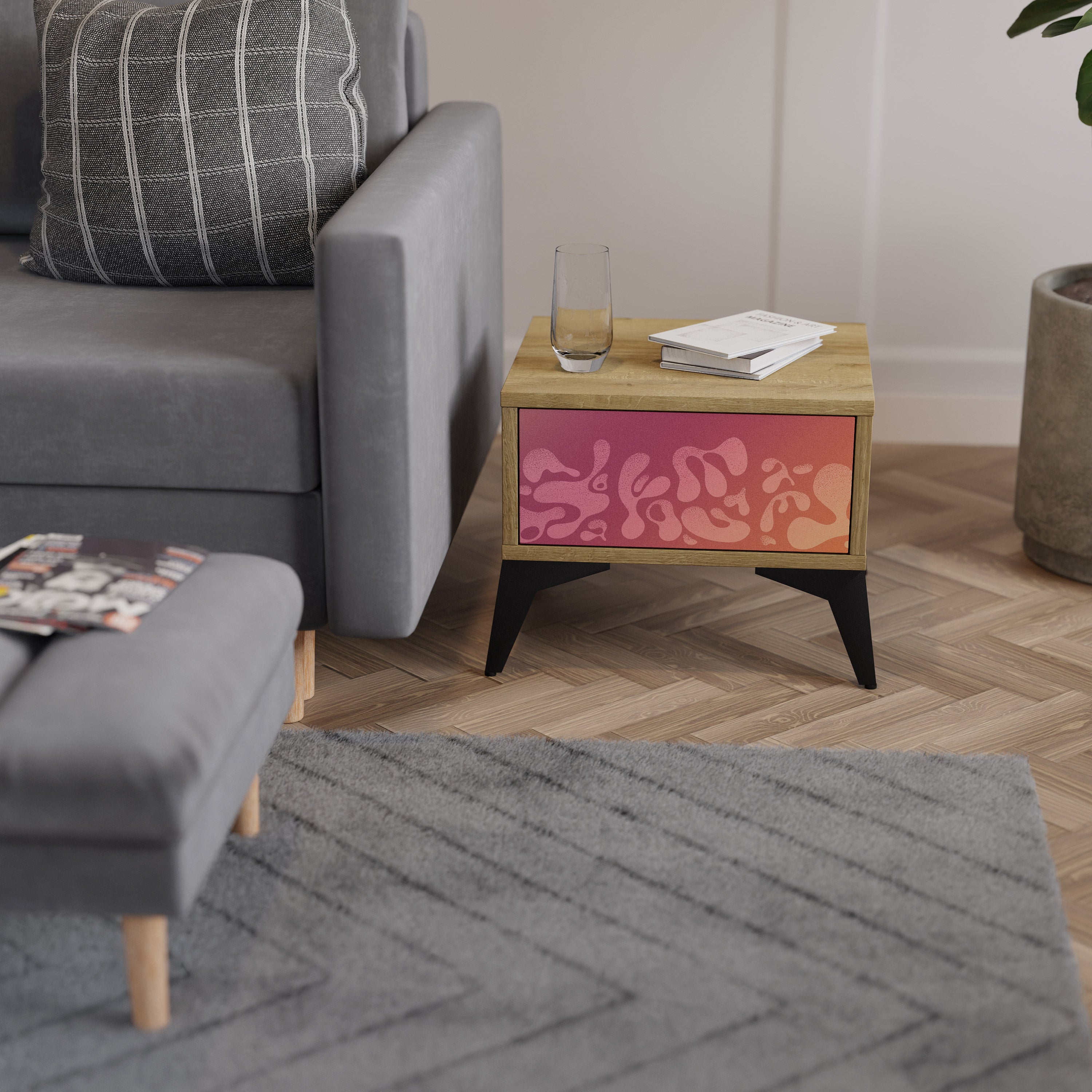 IRREGULAR PINK Szafka nocna