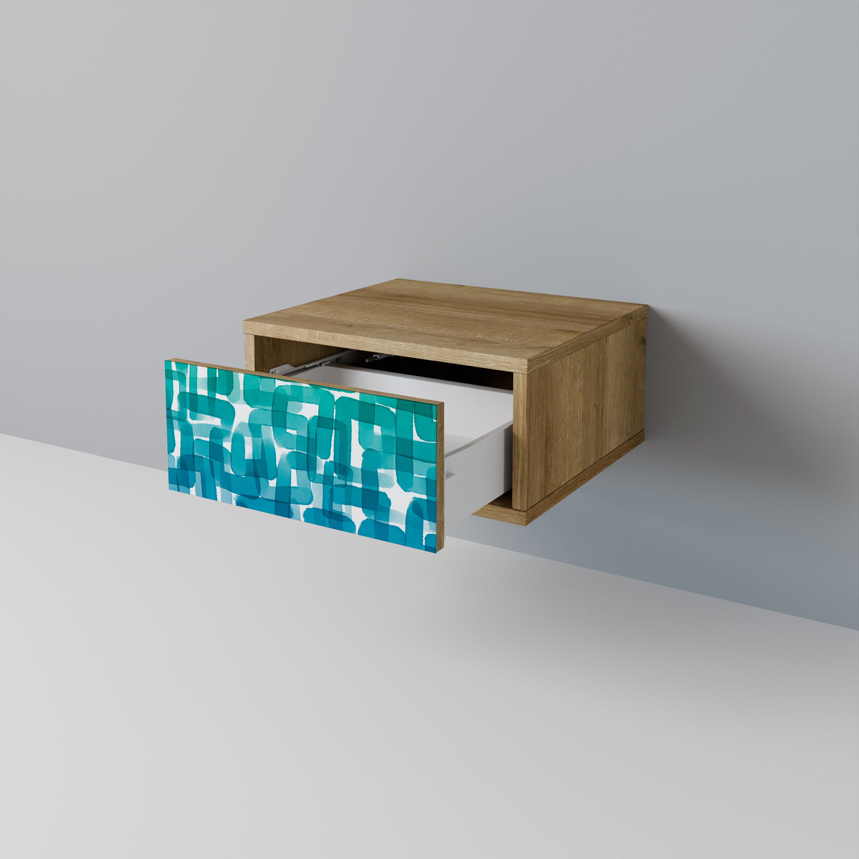 TURQUOISE RECTANGLES Szafka nocna