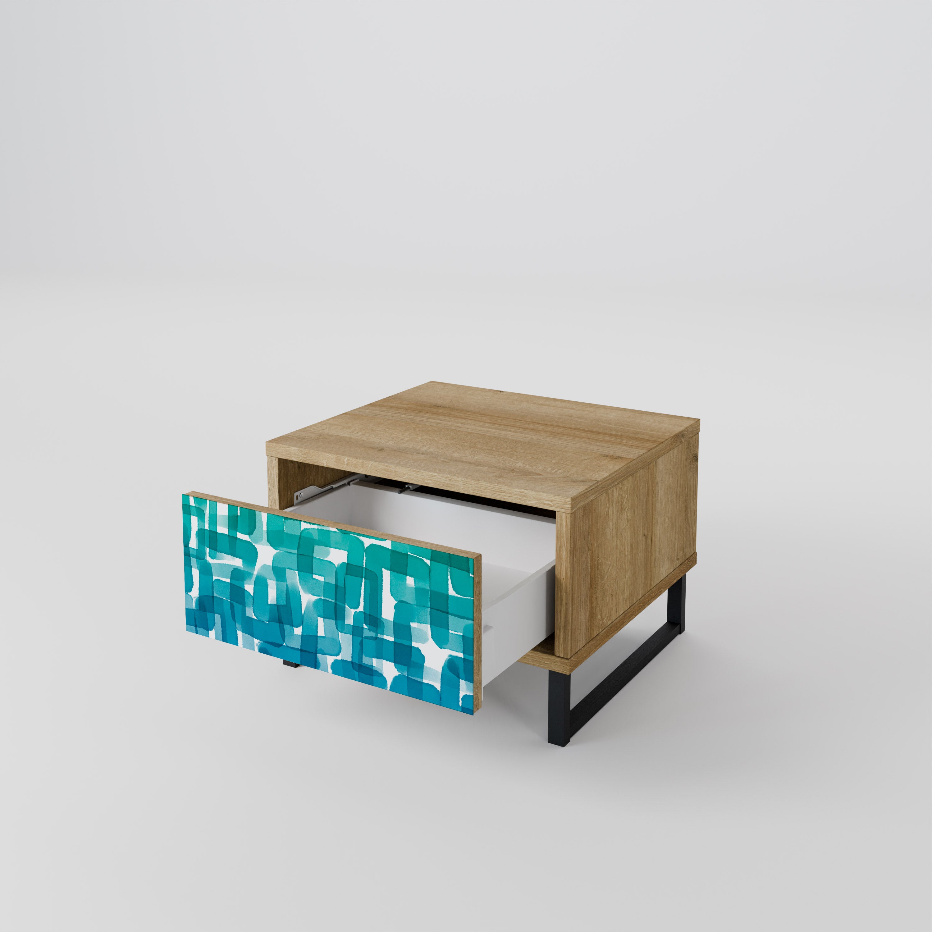TURQUOISE RECTANGLES Szafka nocna