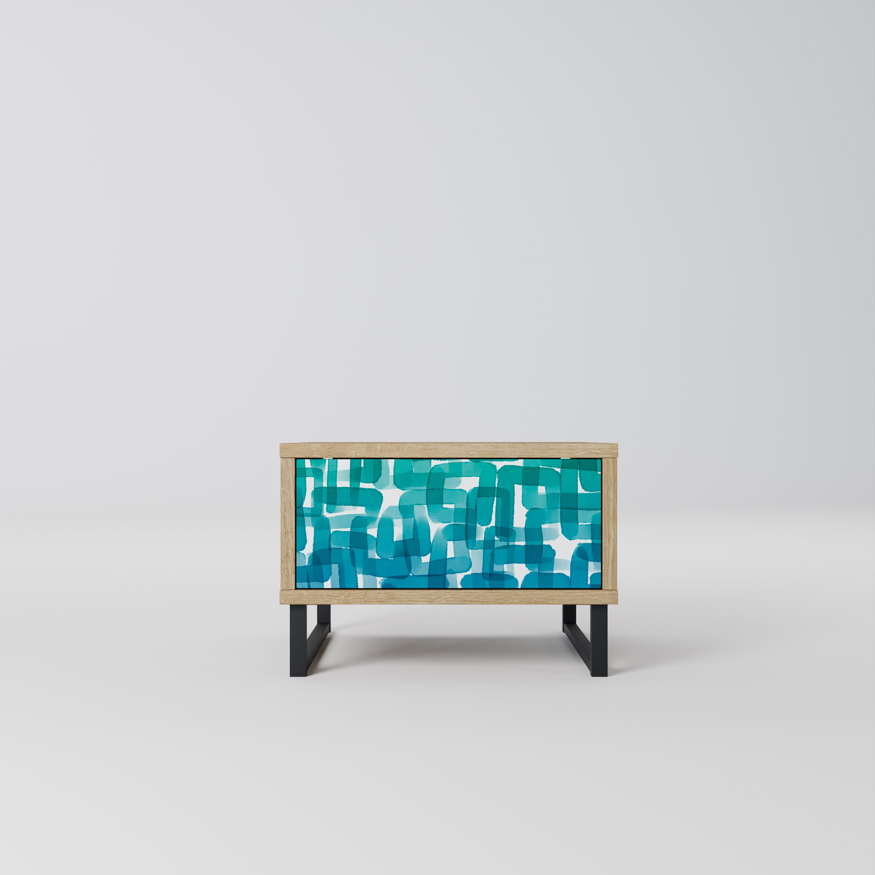 TURQUOISE RECTANGLES Szafka nocna