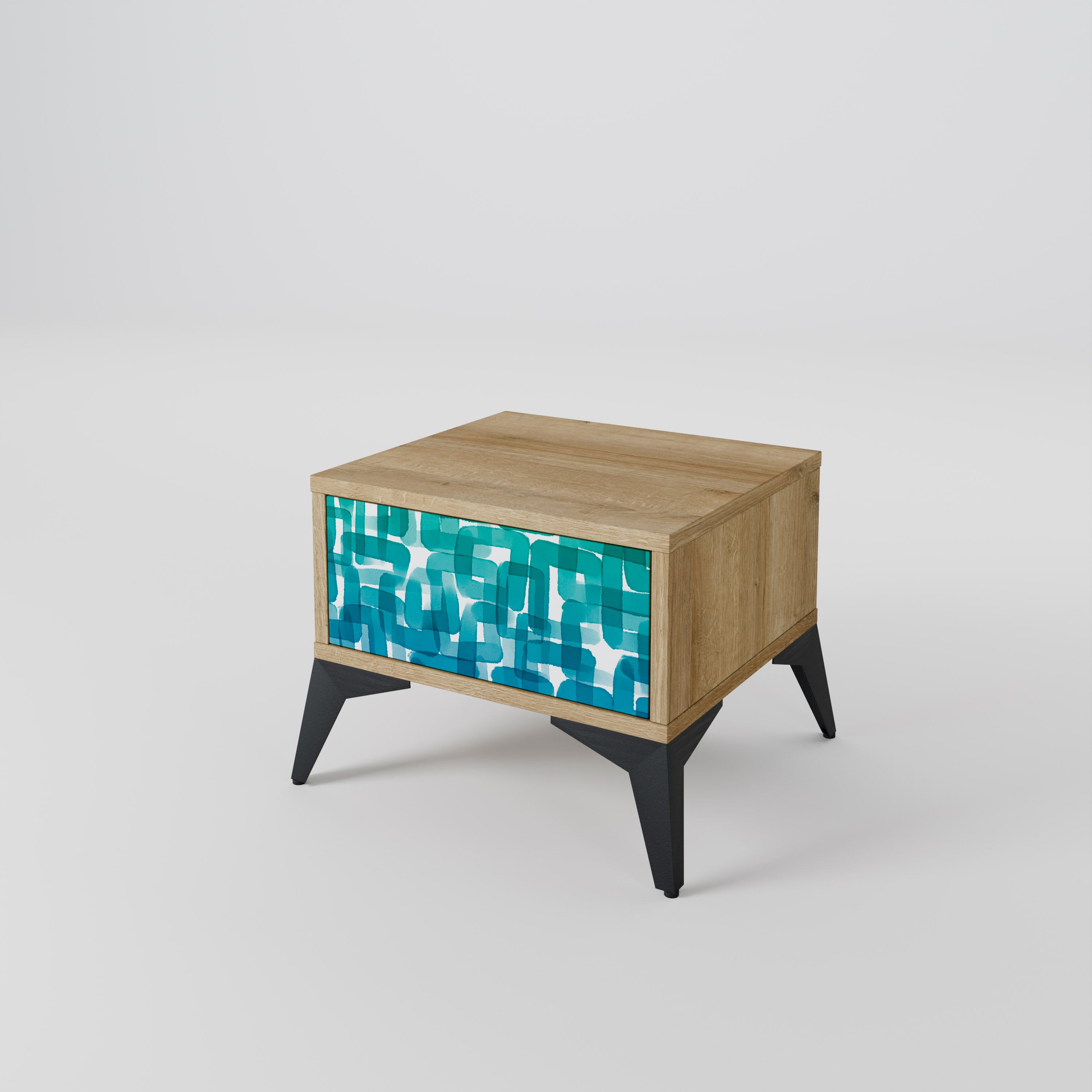 TURQUOISE RECTANGLES Szafka nocna