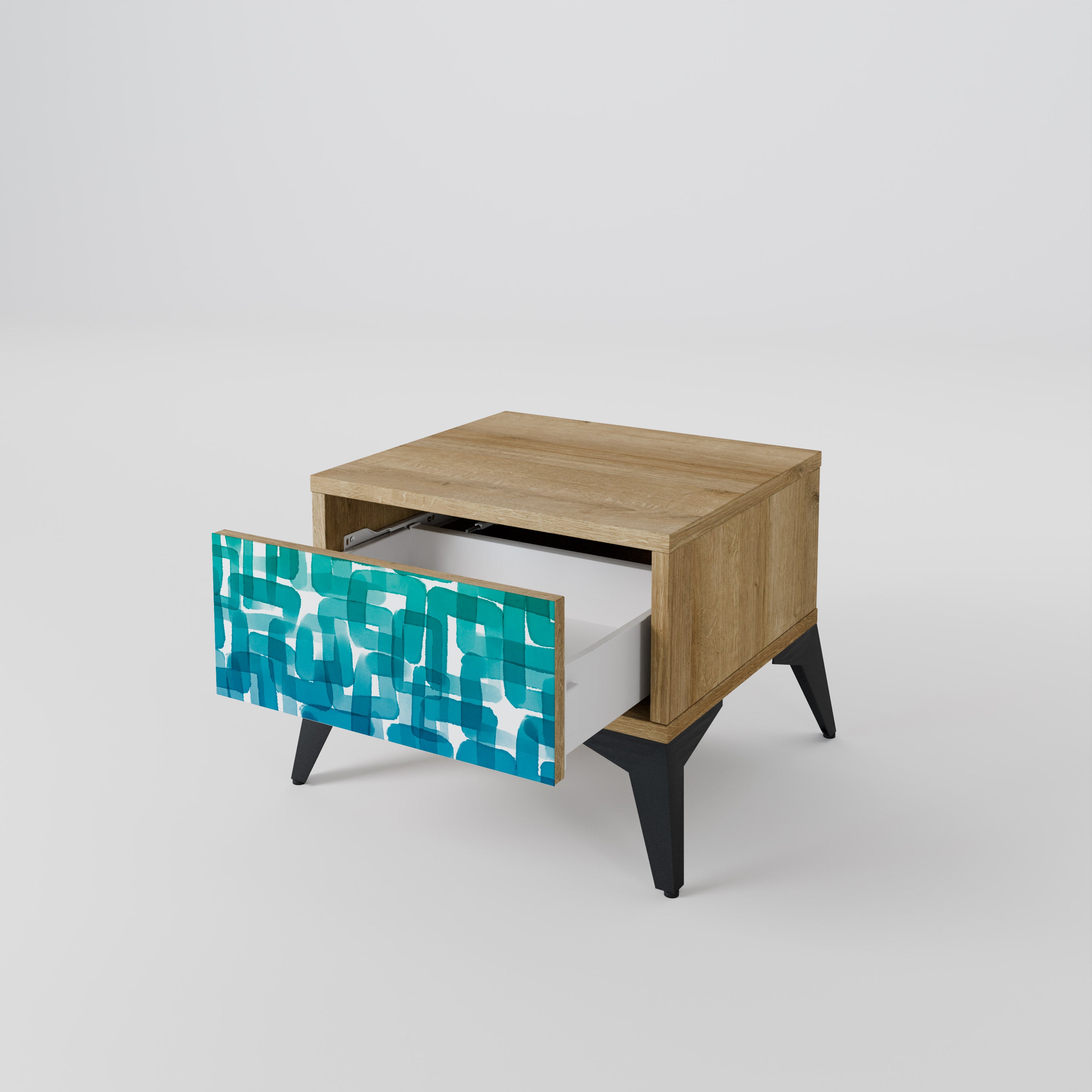 TURQUOISE RECTANGLES Szafka nocna