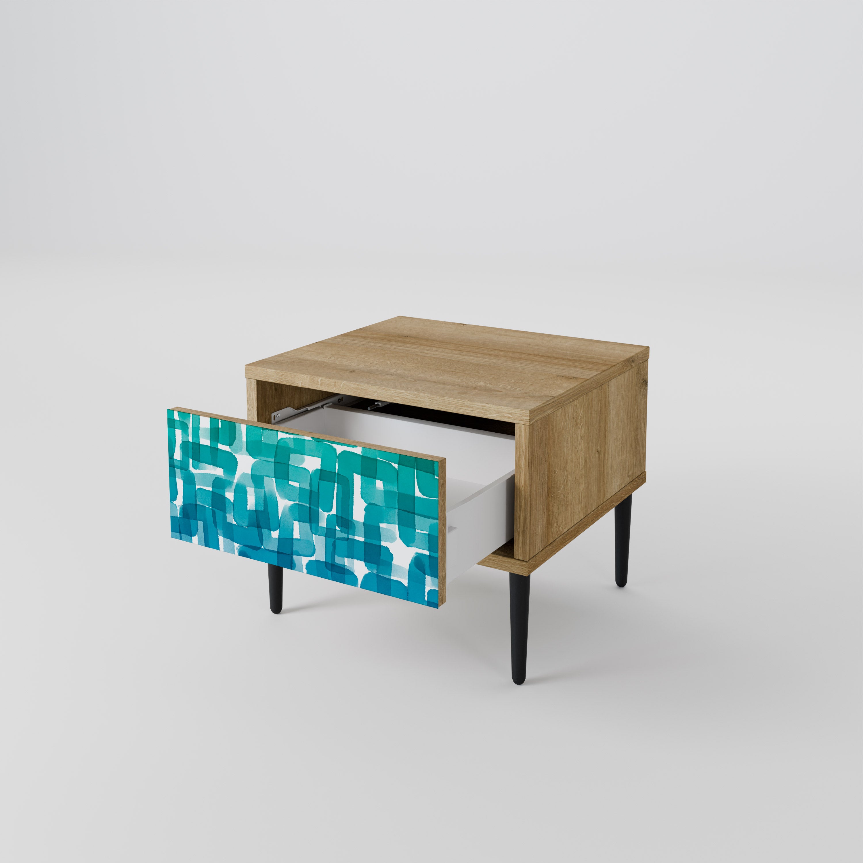 TURQUOISE RECTANGLES Szafka nocna